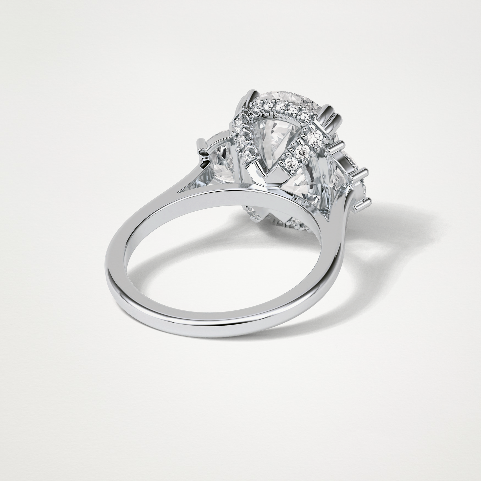 Cushion Three Stones Moissanite Engagement Ring – 6.3 CT Lab-Created Brilliance in 10K/14K/18K Gold 2
