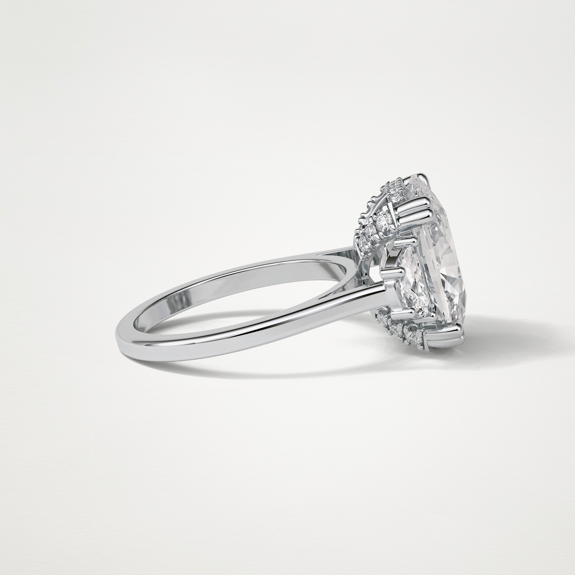 Cushion Three Stones Moissanite Engagement Ring – 6.3 CT Lab-Created Brilliance in 10K/14K/18K Gold 3