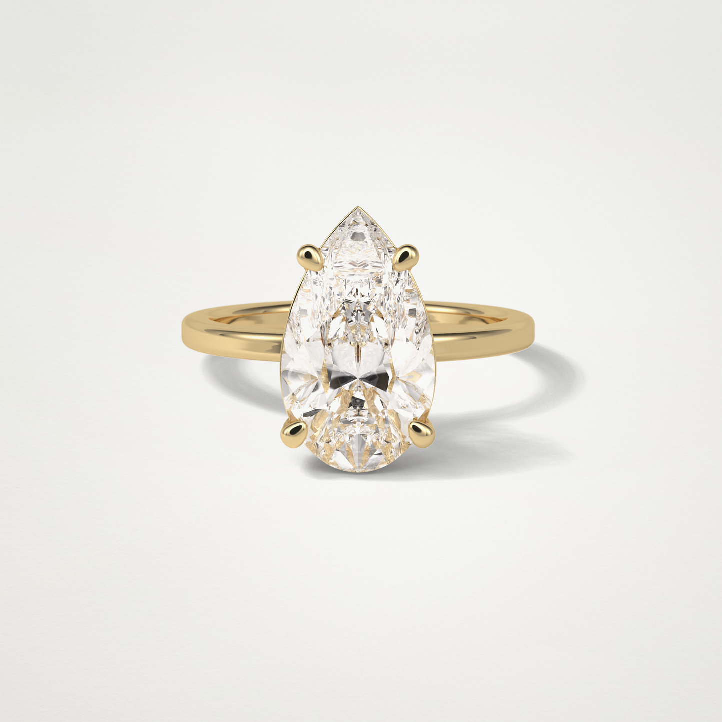 Pear HIdden Multi Stone Moissanite Engagement Ring – 5.6 CT Lab-Created Brilliance in 10K/14K/18K Gold