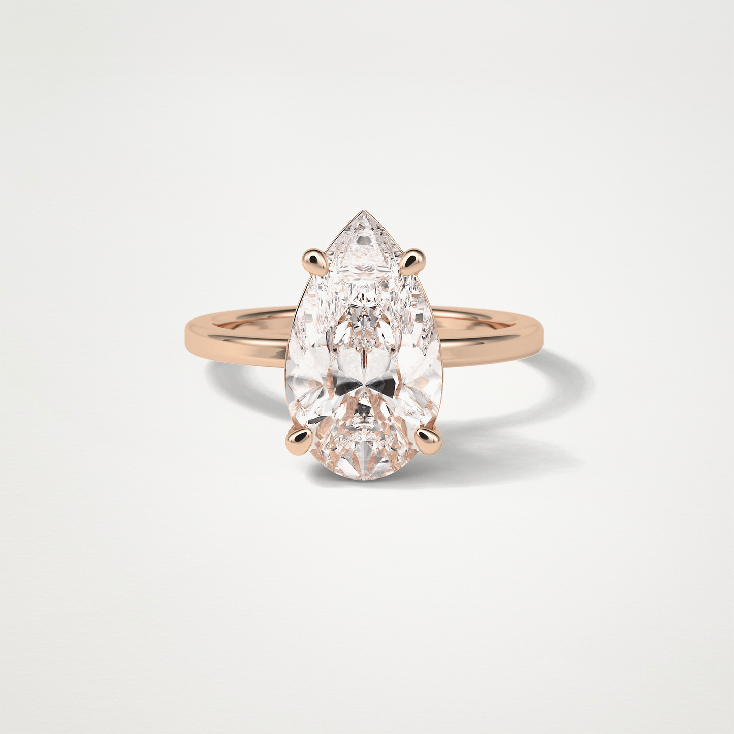 Pear HIdden Multi Stone Moissanite Engagement Ring – 5.6 CT Lab-Created Brilliance in 10K/14K/18K Gold