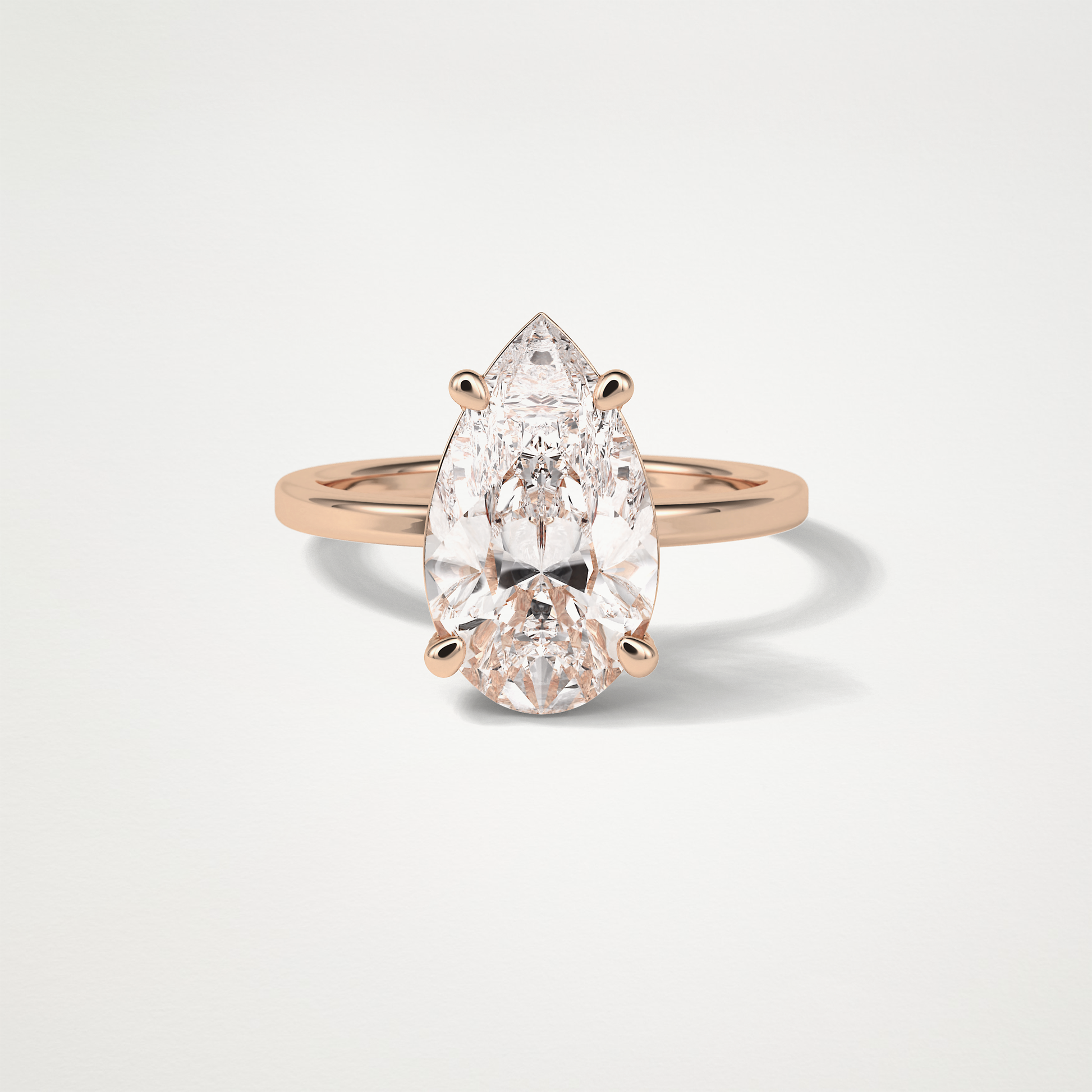 Pear HIdden Multi Stone Moissanite Engagement Ring – 5.6 CT Lab-Created Brilliance in 10K/14K/18K Gold