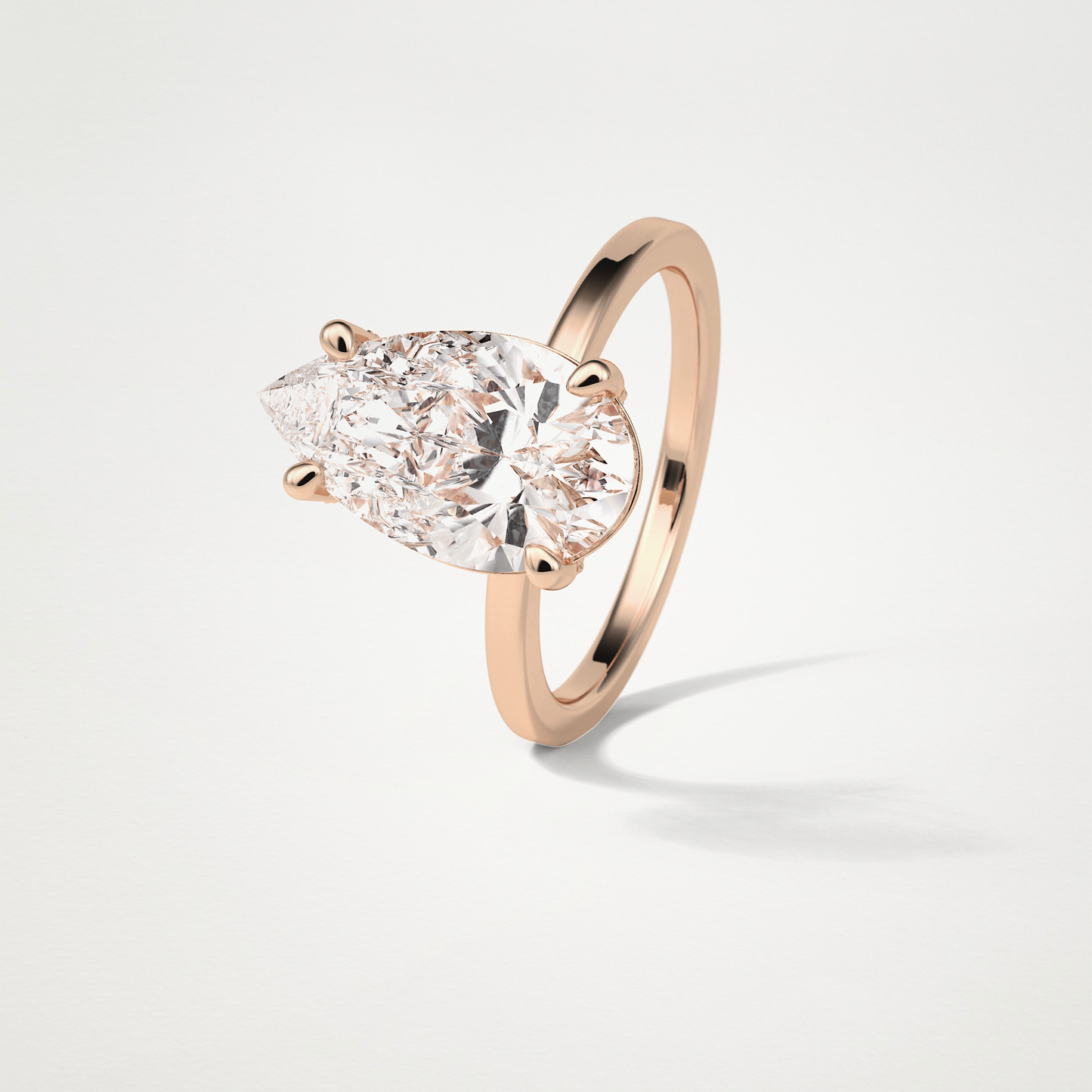 Pear HIdden Multi Stone Moissanite Engagement Ring – 5.6 CT Lab-Created Brilliance in 10K/14K/18K Gold