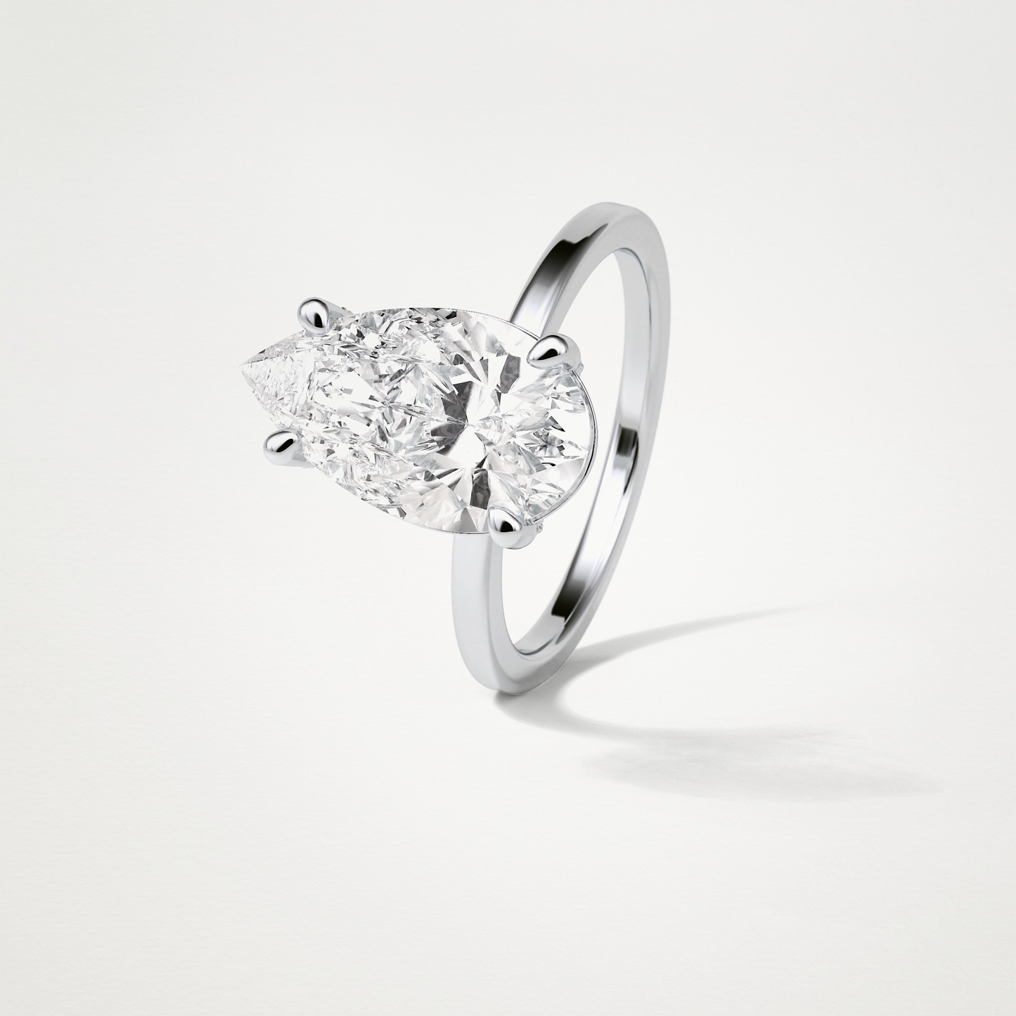 Pear HIdden Multi Stone Moissanite Engagement Ring – 5.6 CT Lab-Created Brilliance in 10K/14K/18K Gold