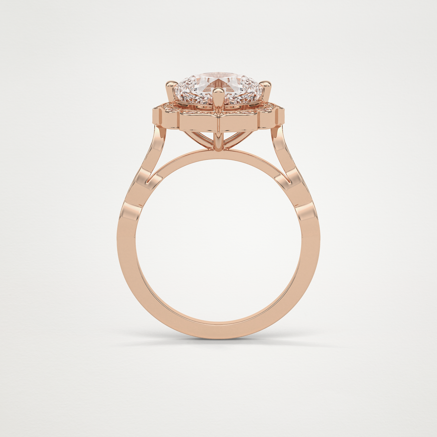 Cushion Milgrain Halo Moissanite Engagement Ring – 2.1 CT Lab-Created Brilliance in 10K/14K/18K Gold 21
