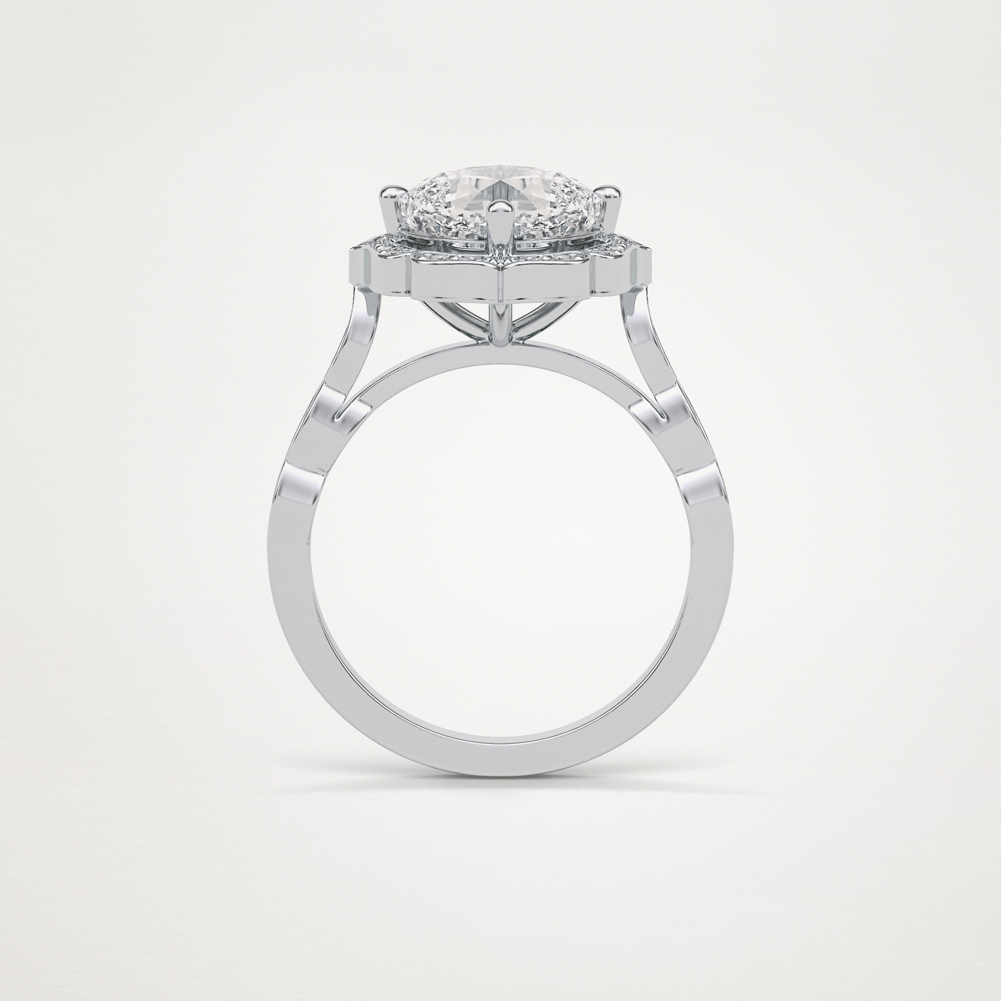 Cushion Milgrain Halo Moissanite Engagement Ring – 2.1 CT Lab-Created Brilliance in 10K/14K/18K Gold 7