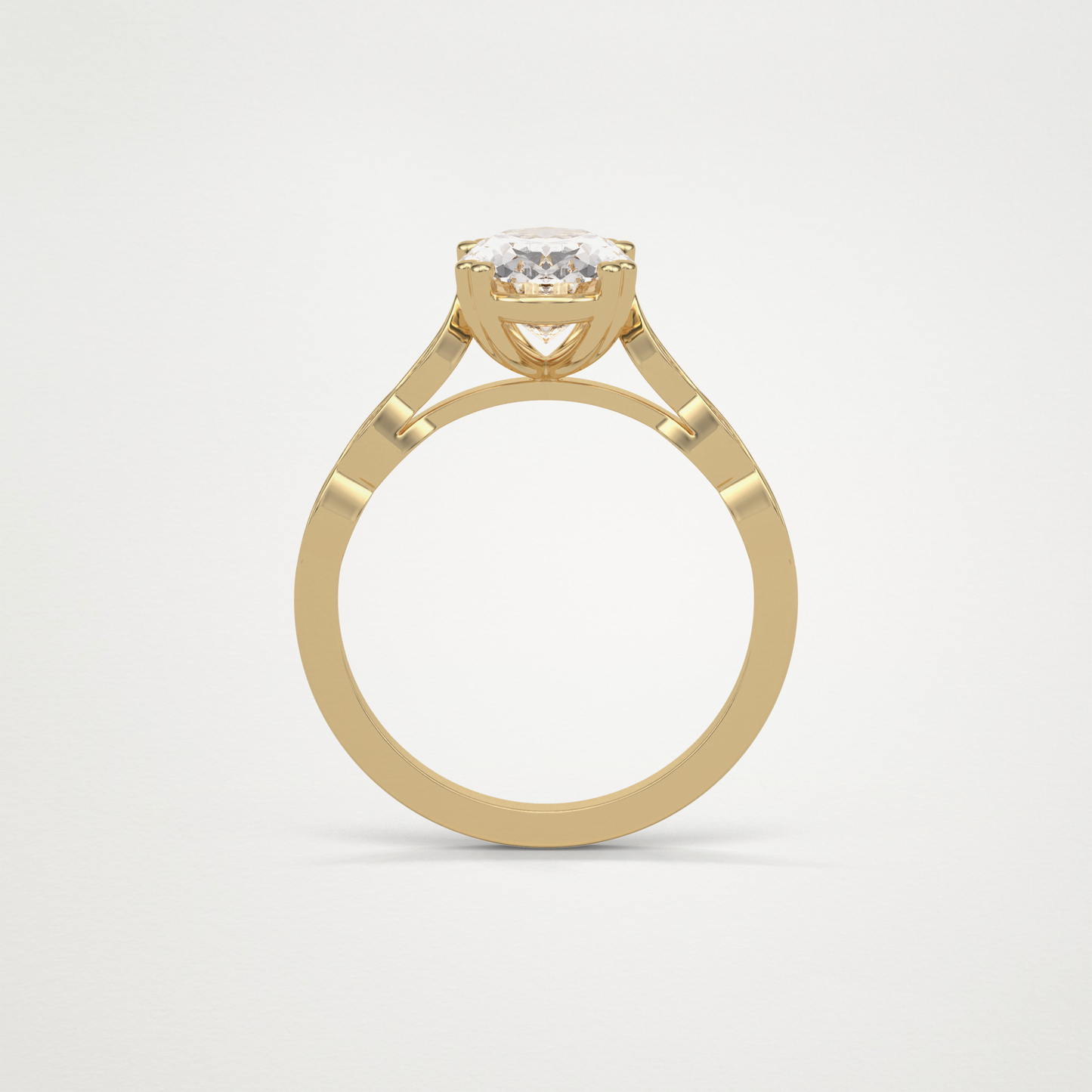 Oval Milgrain Moissanite Engagement Ring – 1.91 CT Lab-Created Brilliance in 10K/14K/18K Gold
