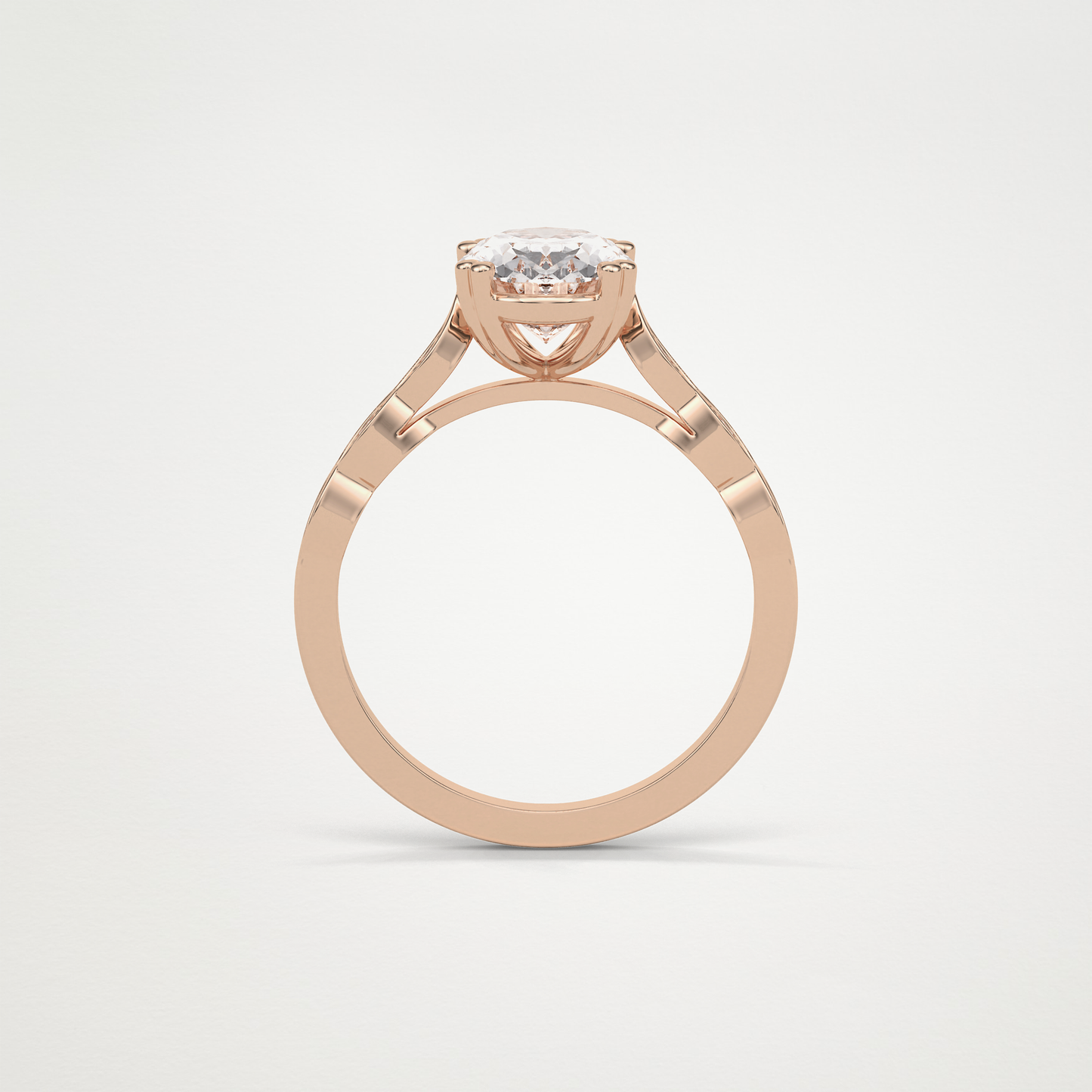 Oval Milgrain Moissanite Engagement Ring – 1.91 CT Lab-Created Brilliance in 10K/14K/18K Gold