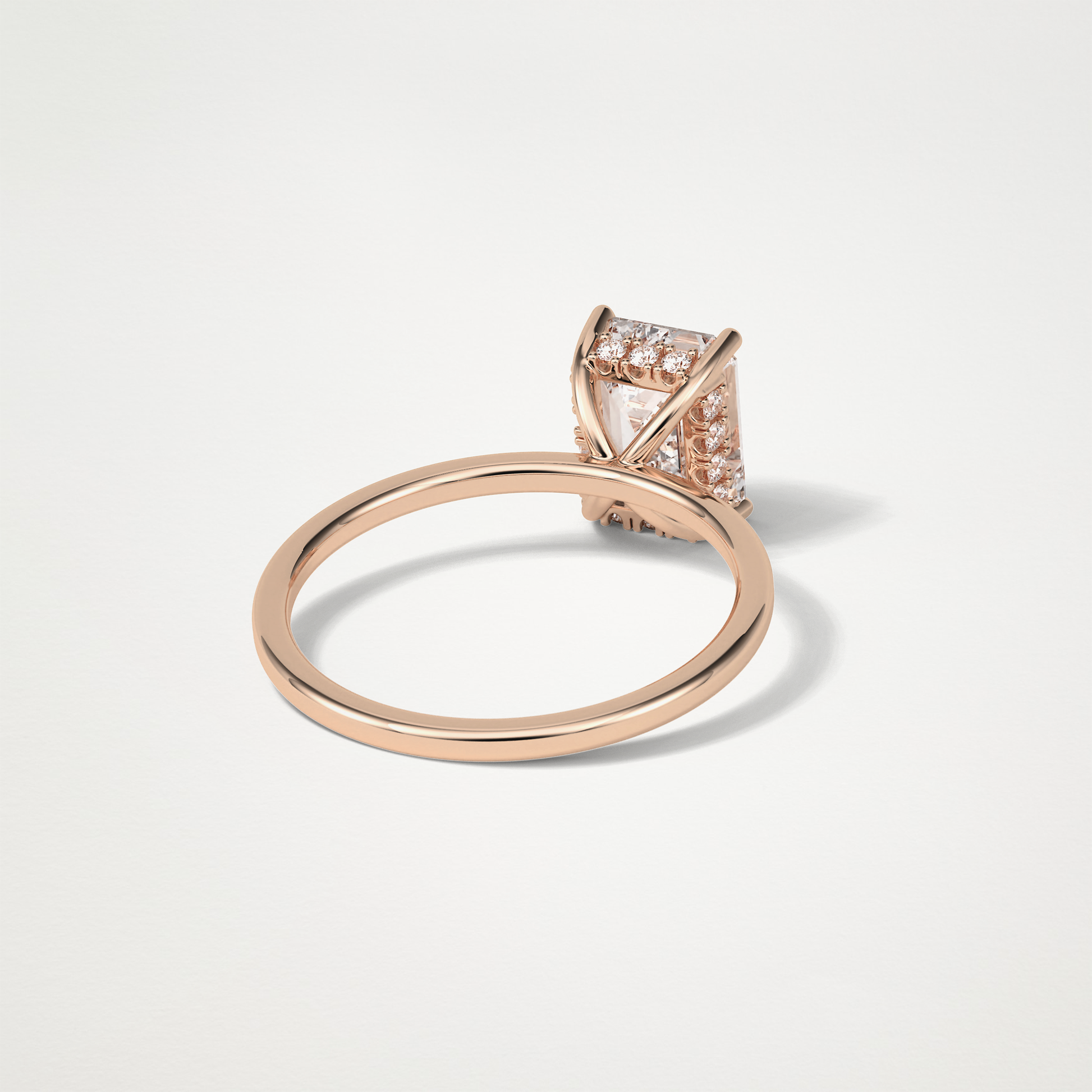 Emerald Hidden Halo Engagement Ring – 1.33 CT Lab-Created Brilliance in 10K/14K/18K Gold