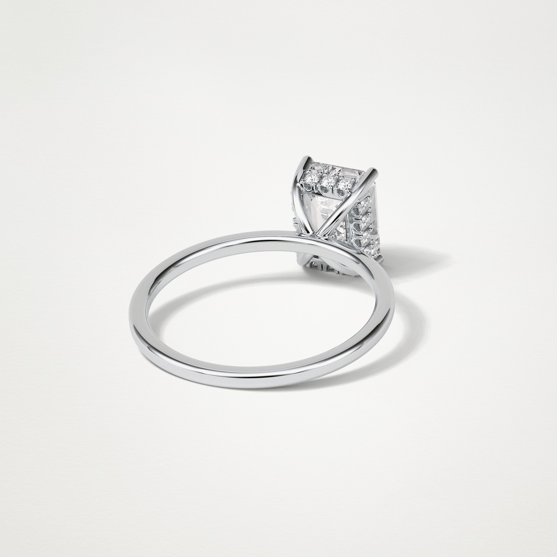 Emerald Hidden Halo Engagement Ring – 1.33 CT Lab-Created Brilliance in 10K/14K/18K Gold
