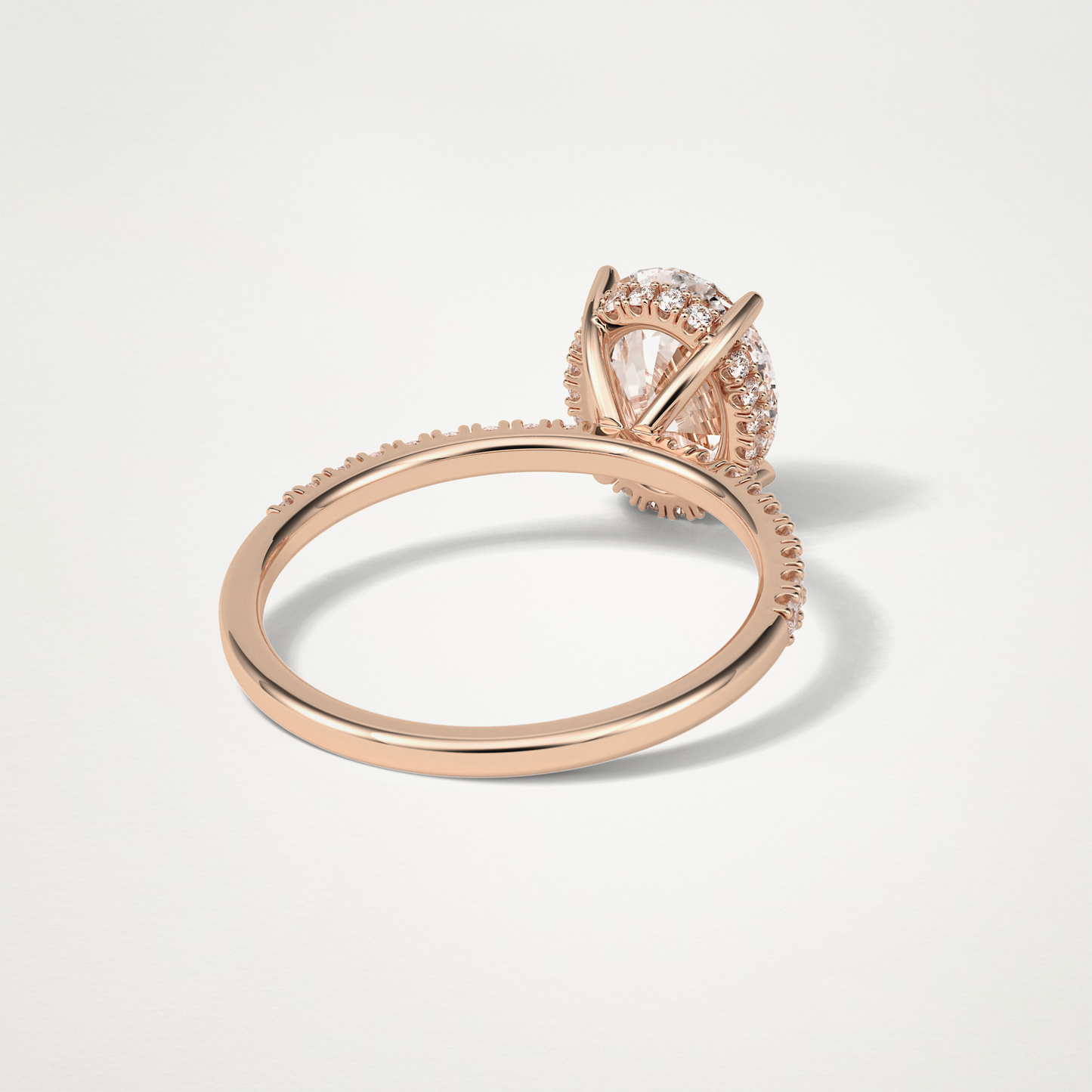 Oval Hidden Halo & Pave Engagement Ring – 2.72 CT Lab-Created Brilliance in 10K/14K/18K Gold