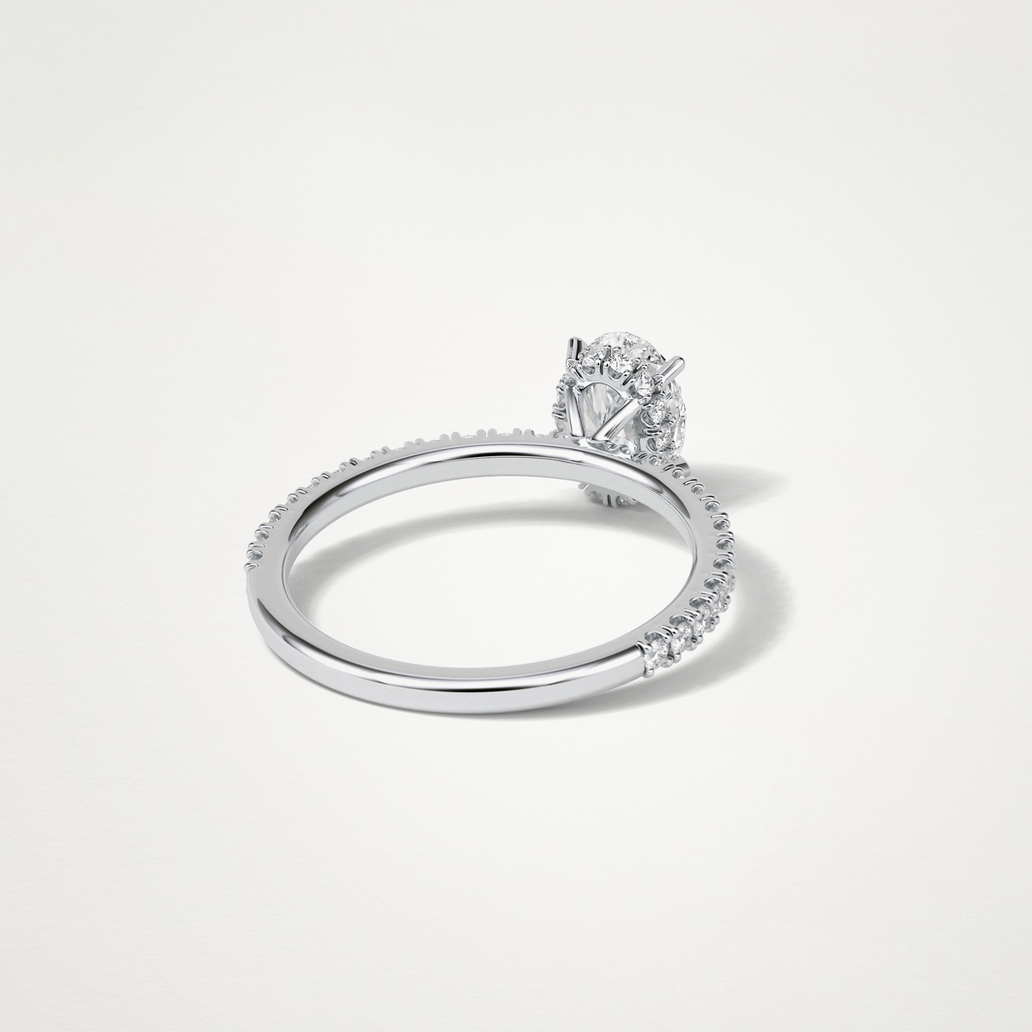 Oval Hidden Halo & Pave Engagement Ring – 1.33 CT Lab-Created Brilliance in 10K/14K/18K Gold