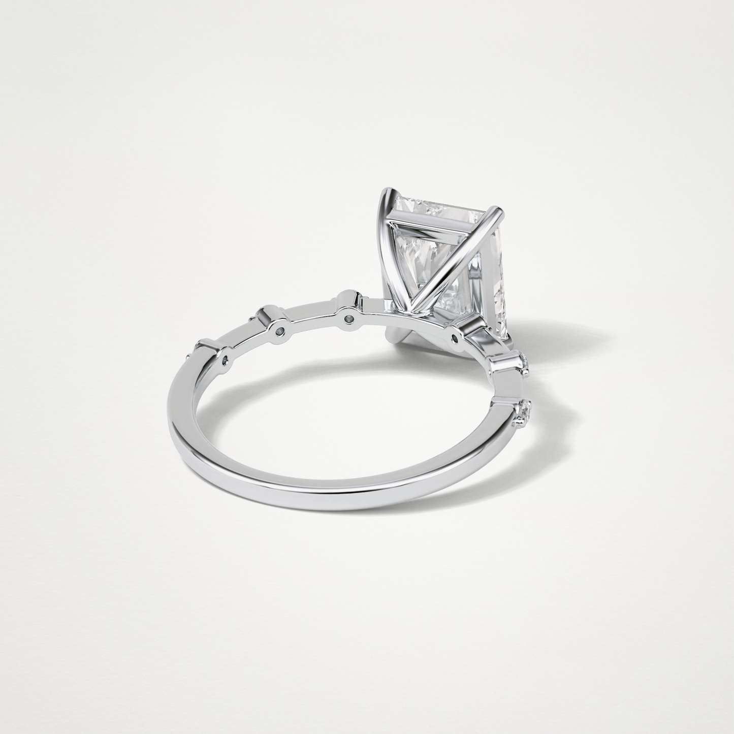 Radiant Dainty Engagement Ring – 2.43 CT Lab-Created Brilliance in 10K/14K/18K Gold