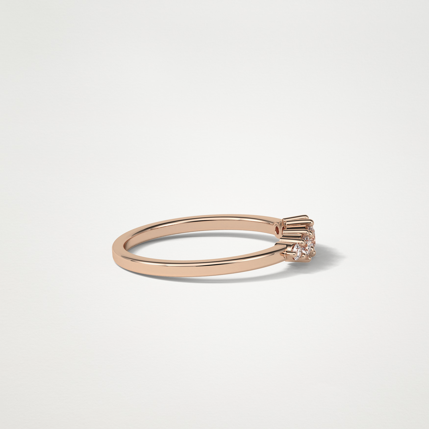 5 Stone Wedding Band – Solid Gold Elegant and Timeless Design