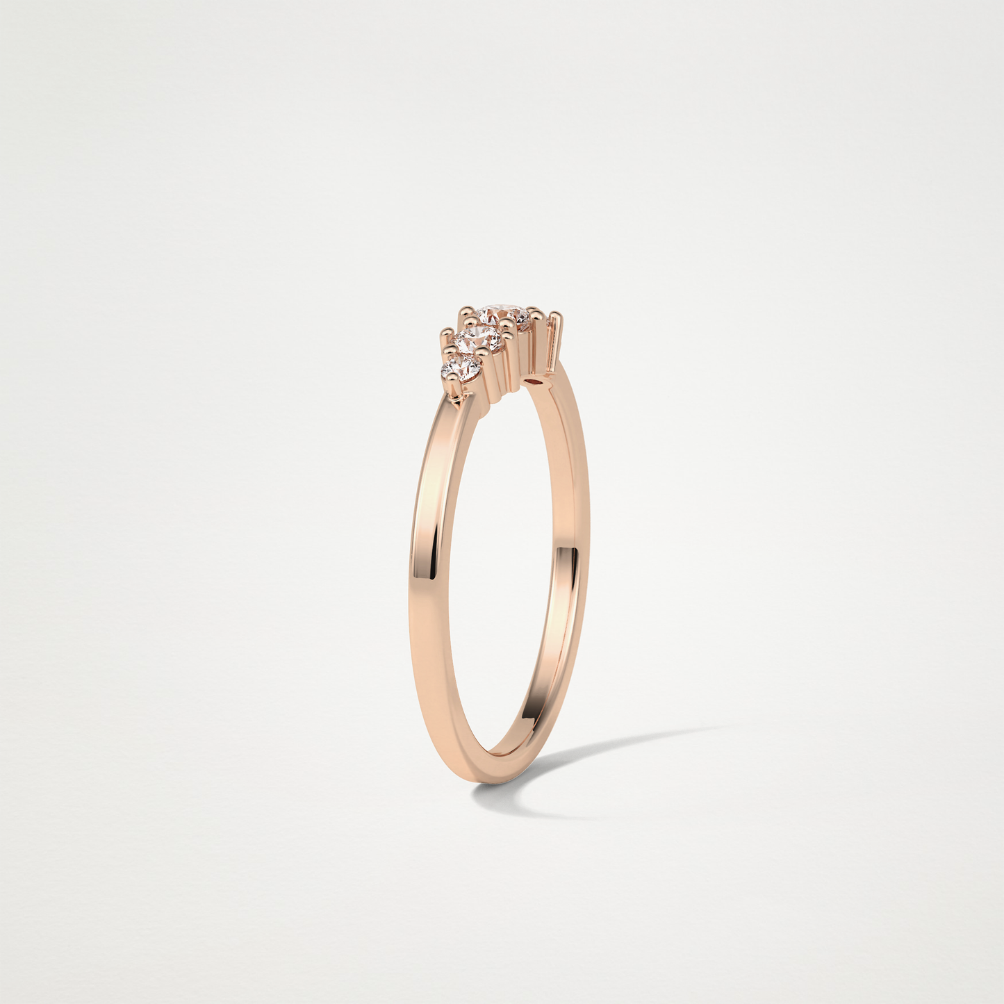 5 Stone Wedding Band – Solid Gold Elegant and Timeless Design