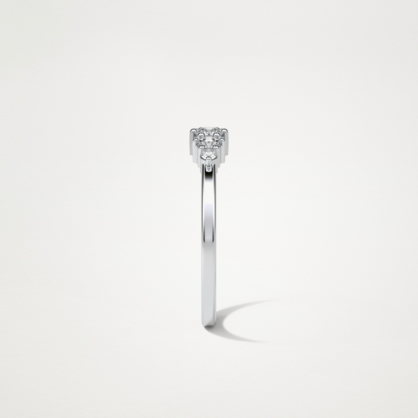 5 Stone Wedding Band – Solid Gold Elegant and Timeless Design