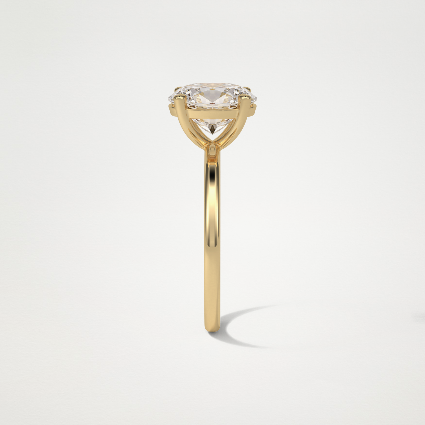 Oval Solitaire Engagement Ring – 1.91 CT Lab-Created Brilliance in 10K/14K/18K Gold