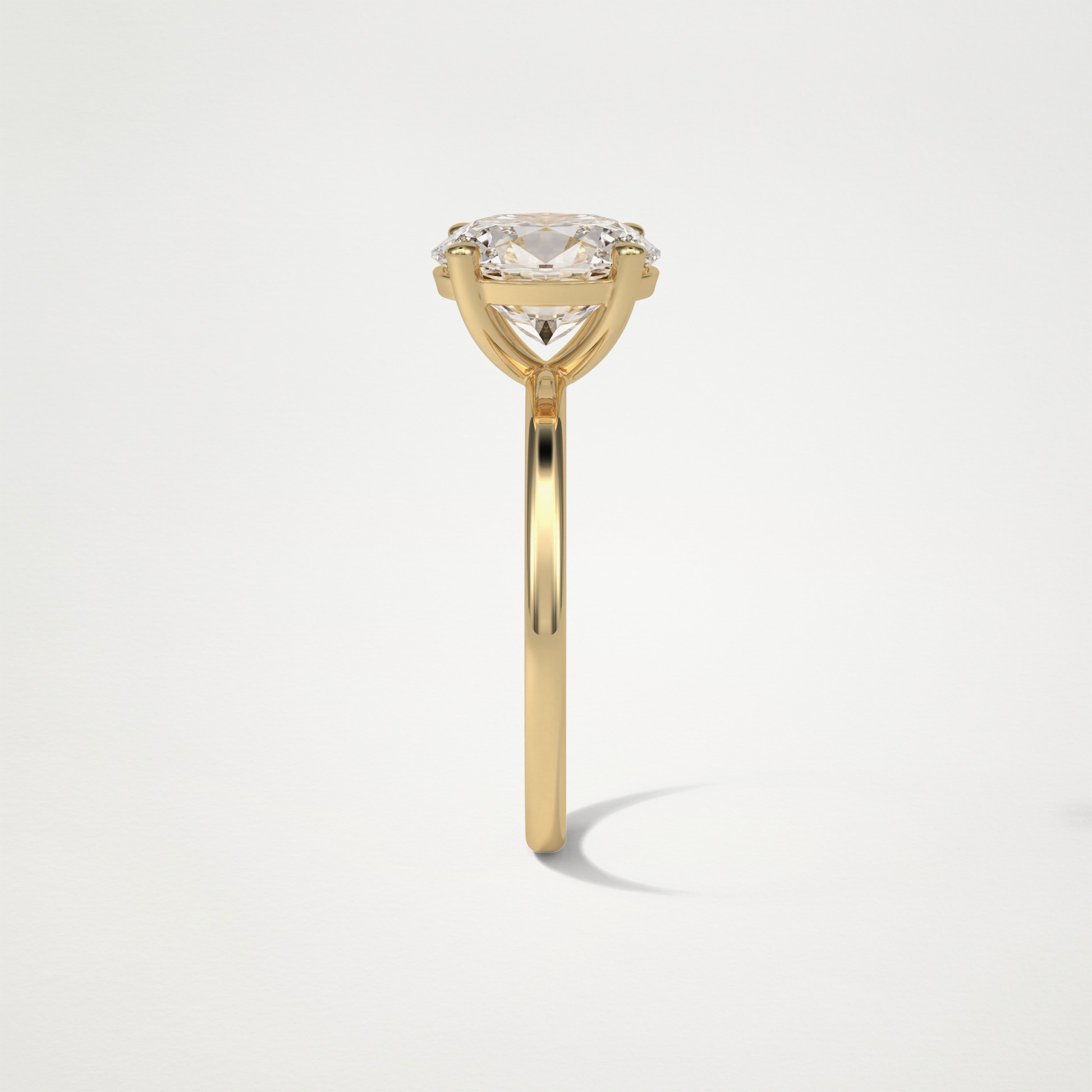 Oval Solitaire Engagement Ring – 1.91 CT Lab-Created Brilliance in 10K/14K/18K Gold