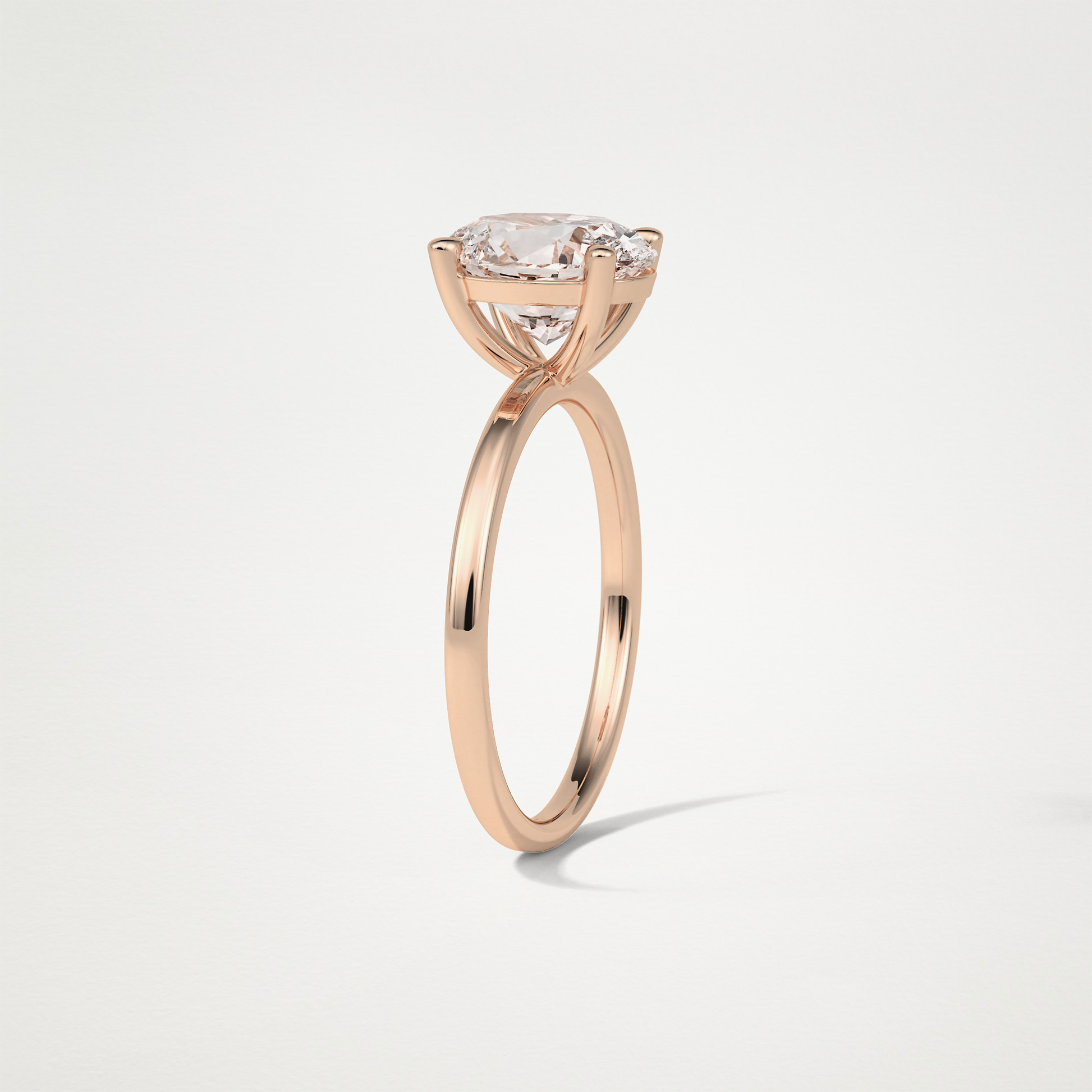 Oval Solitaire Engagement Ring – 1.91 CT Lab-Created Brilliance in 10K/14K/18K Gold