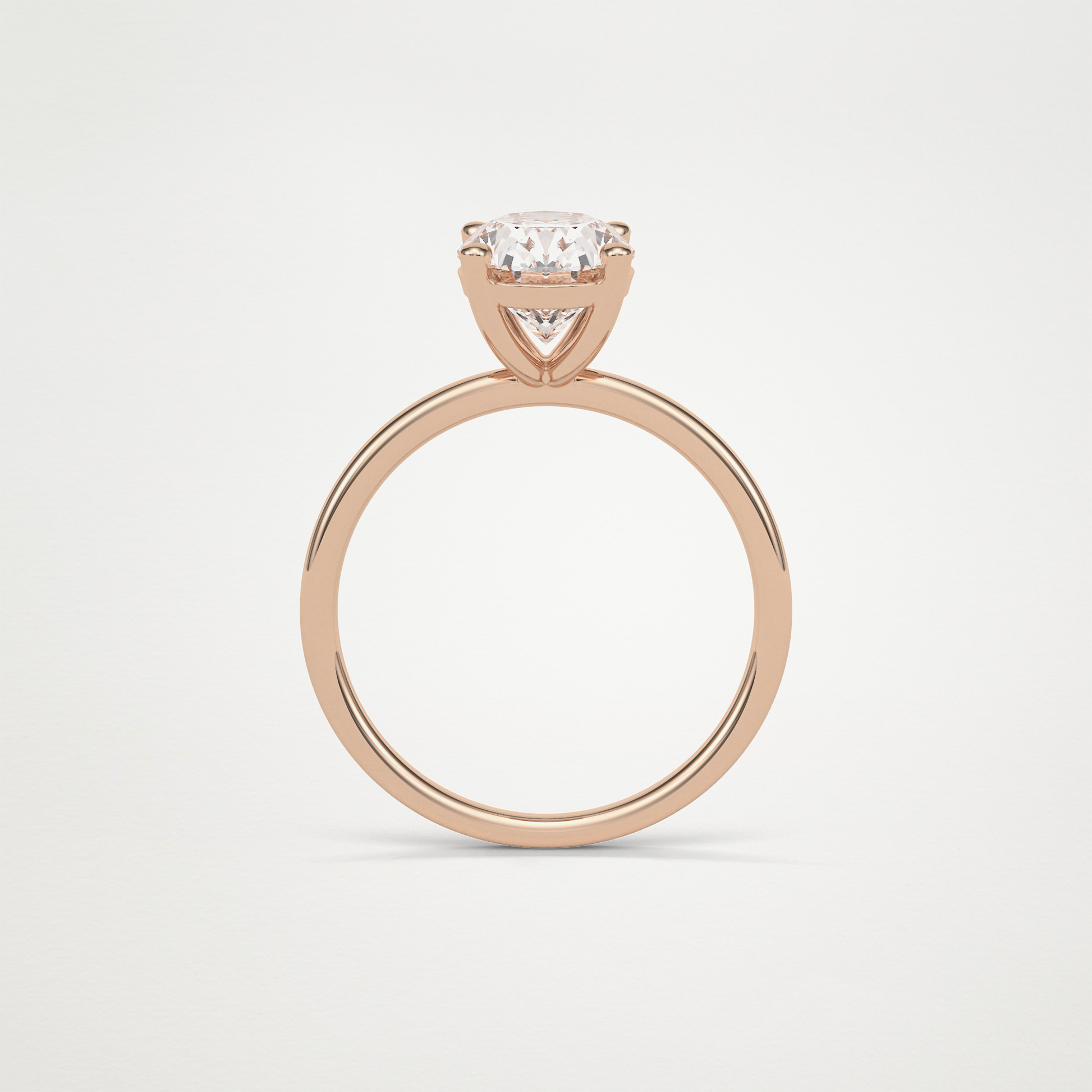 Oval Solitaire Engagement Ring – 1.91 CT Lab-Created Brilliance in 10K/14K/18K Gold