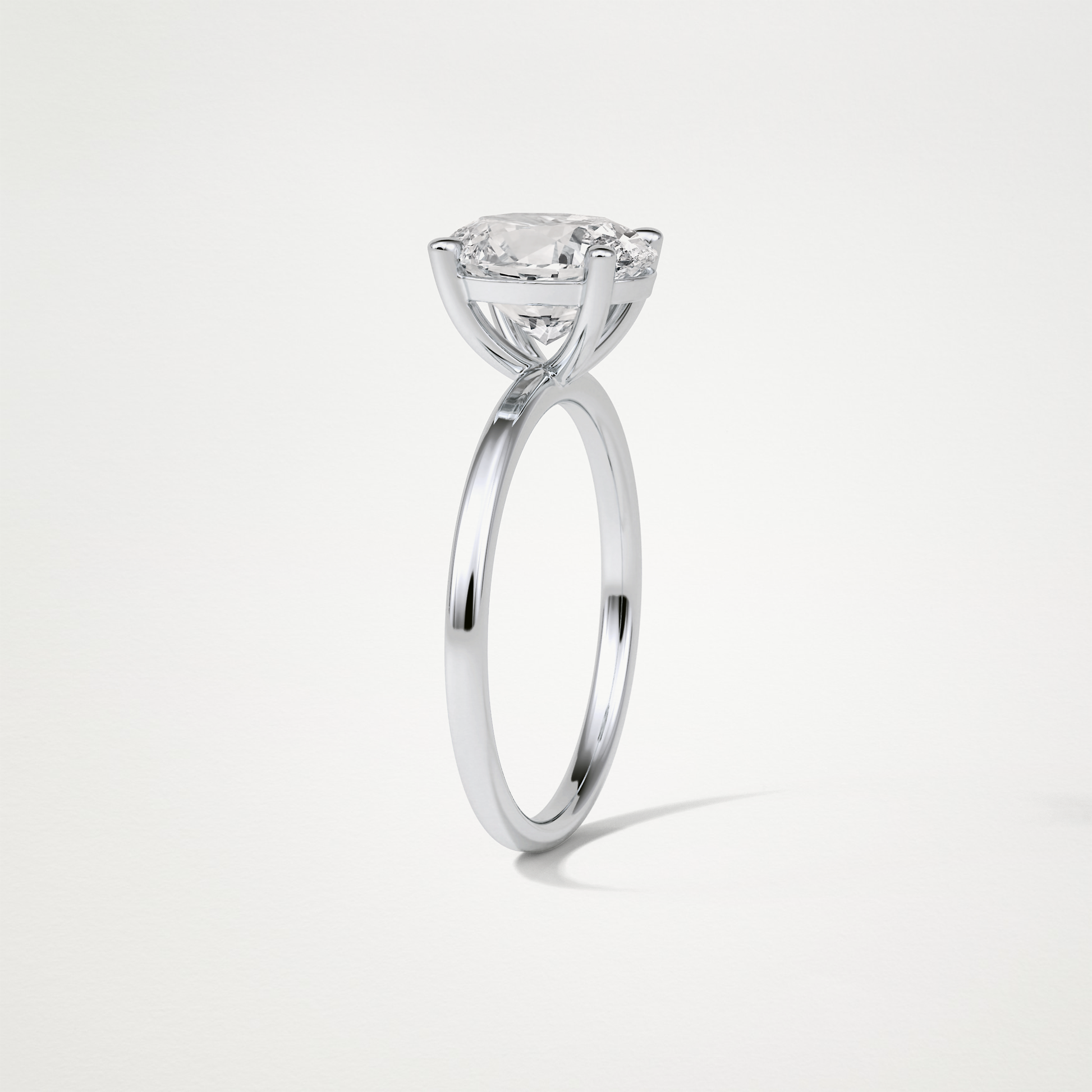 Oval Solitaire Engagement Ring – 1.91 CT Lab-Created Brilliance in 10K/14K/18K Gold