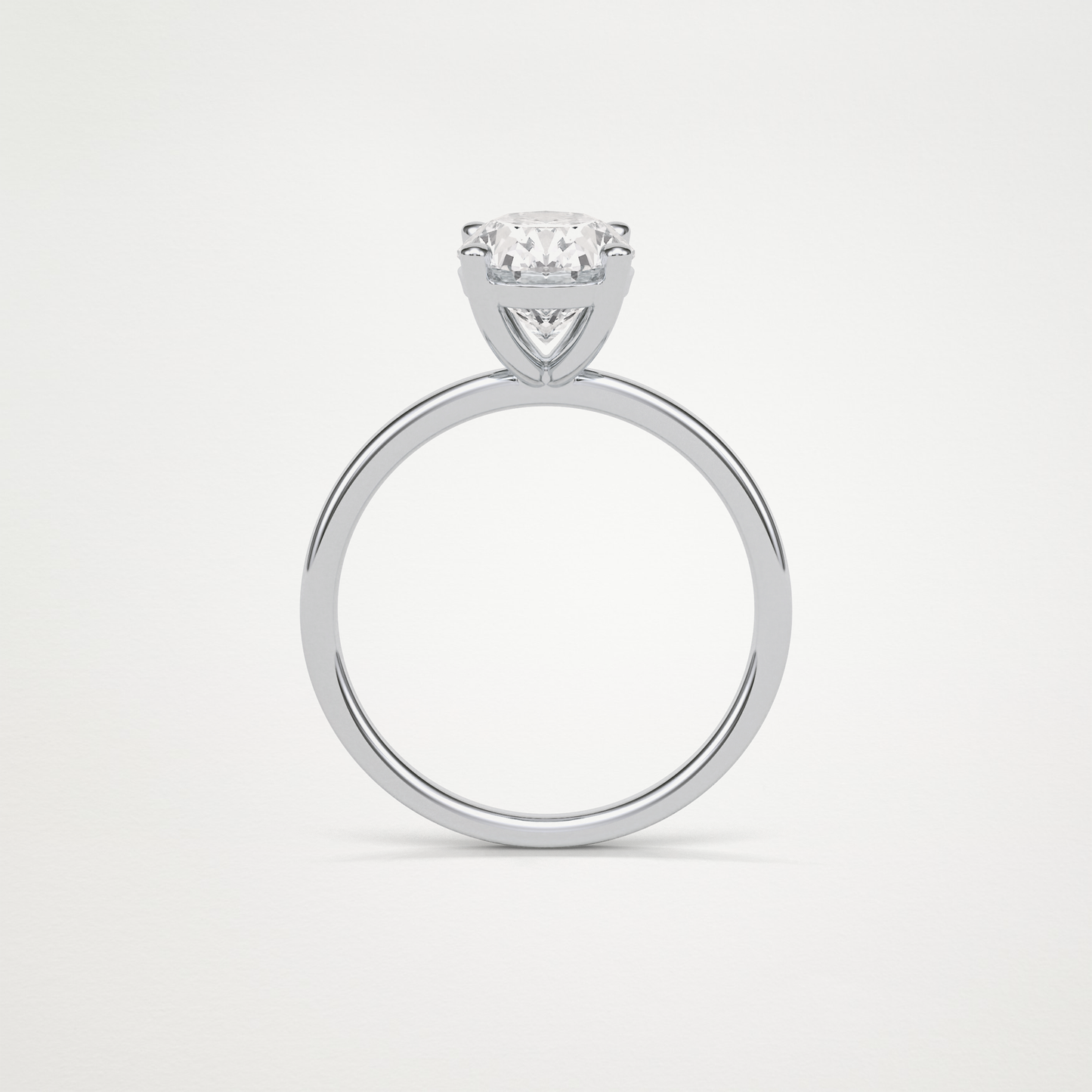 Oval Solitaire Engagement Ring – 1.91 CT Lab-Created Brilliance in 10K/14K/18K Gold