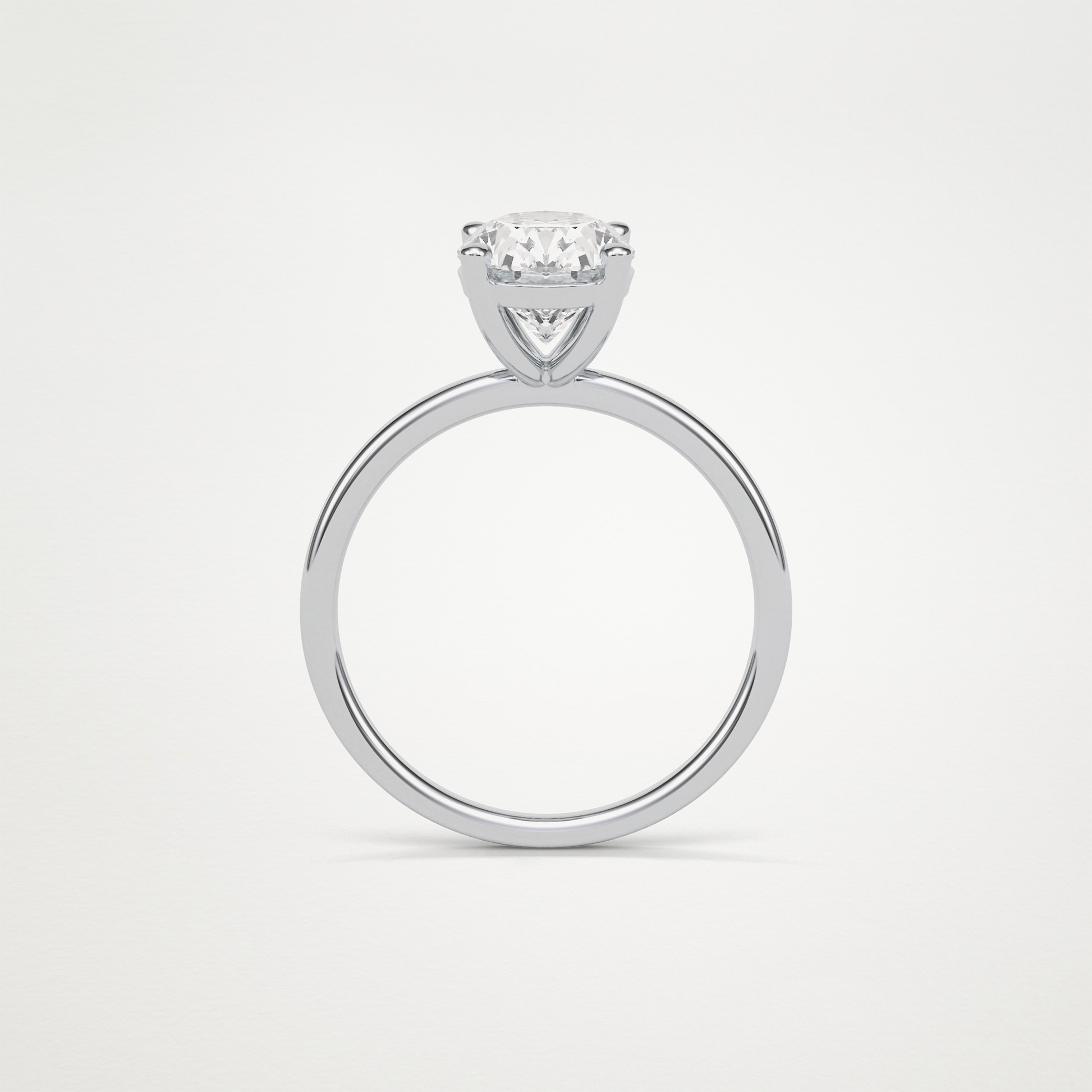 Oval Solitaire Engagement Ring – 1.91 CT Lab-Created Brilliance in 10K/14K/18K Gold