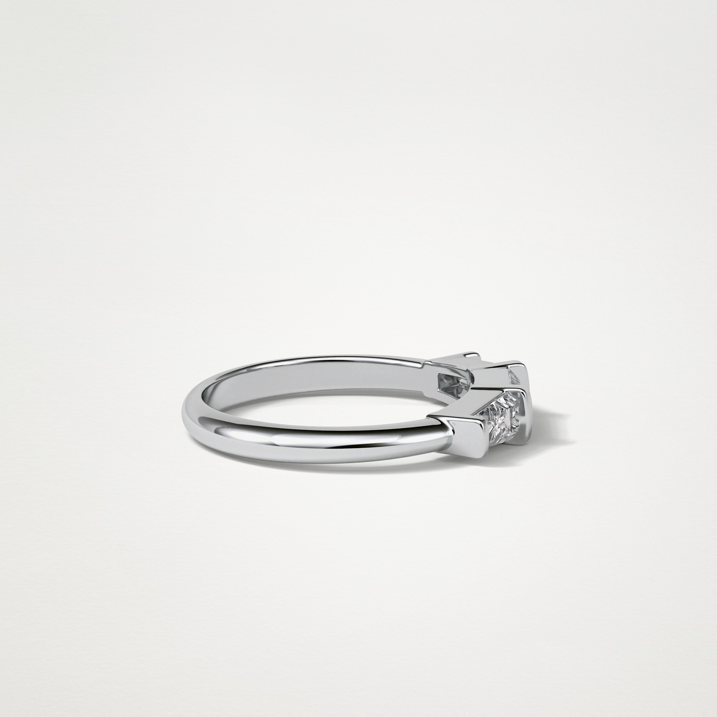 3 Stone Wedding Band – Solid Gold Elegant and Timeless Design