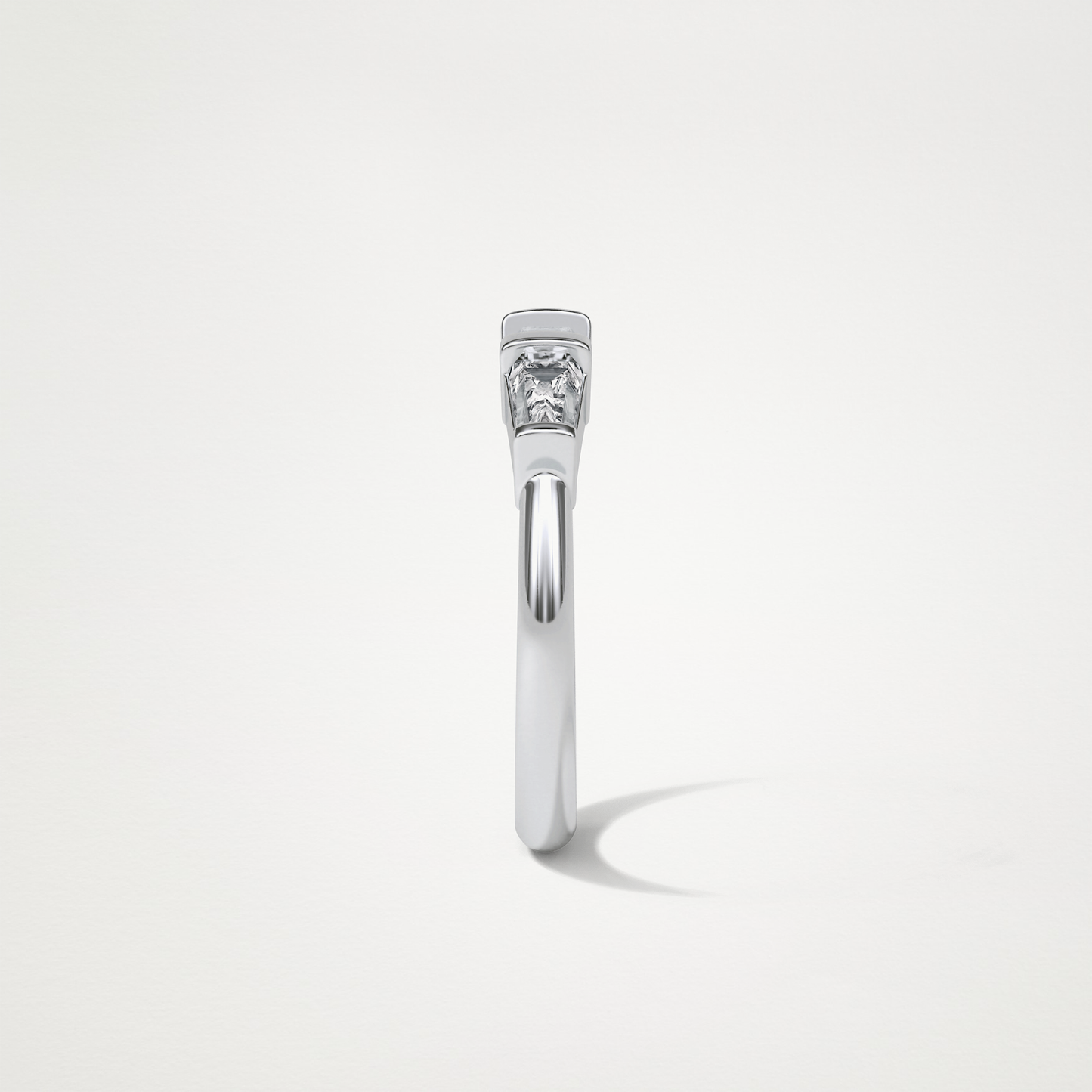 3 Stone Wedding Band – Solid Gold Elegant and Timeless Design