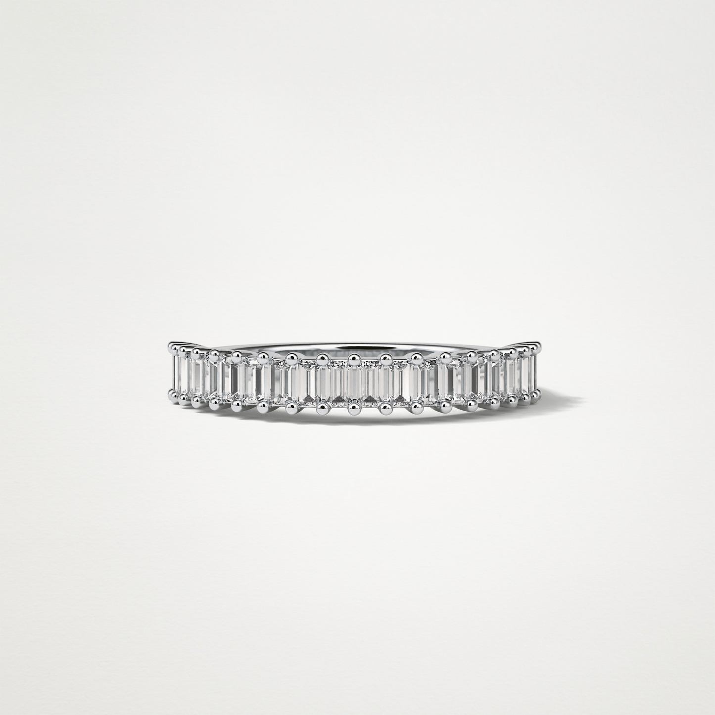 0.5 TCW Round Half Eternity Wedding Band – Solid Gold Elegant and Timeless Design
