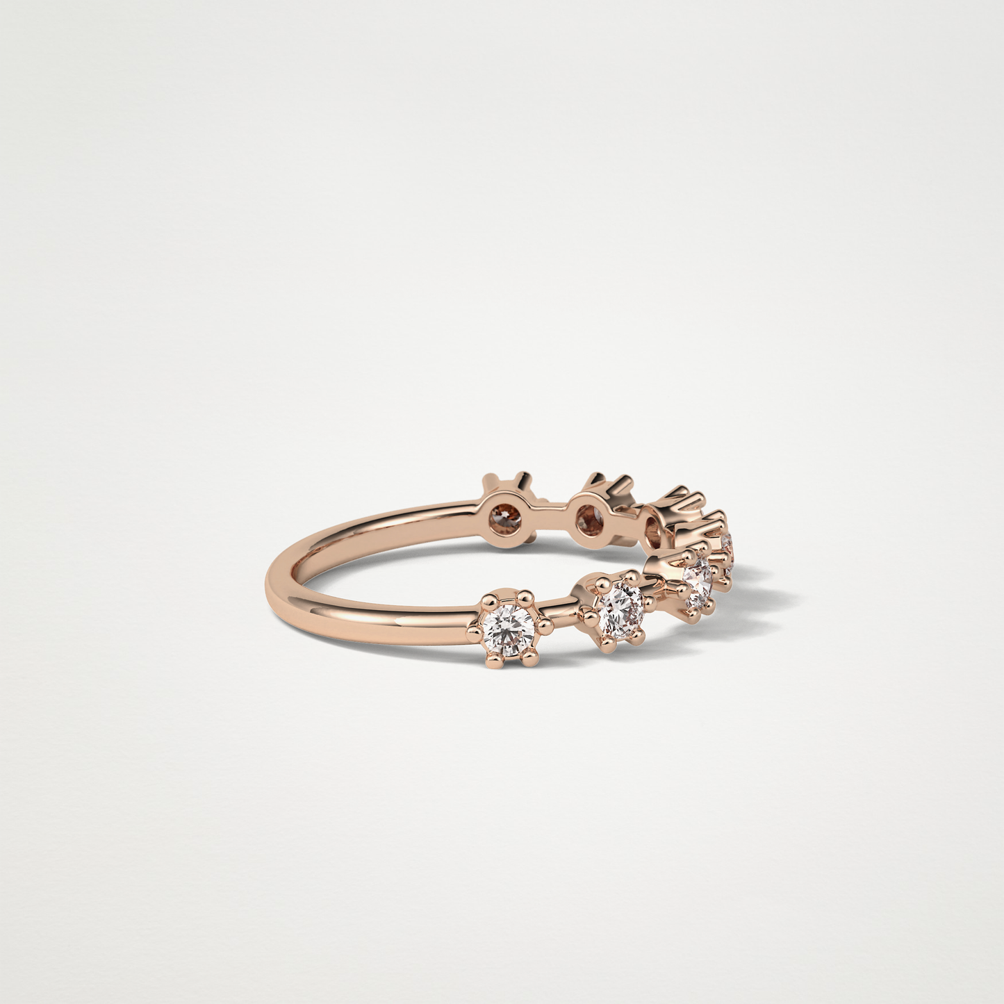 0.49 TCW Round Dainty Wedding Band – Solid Gold Elegant and Timeless Design