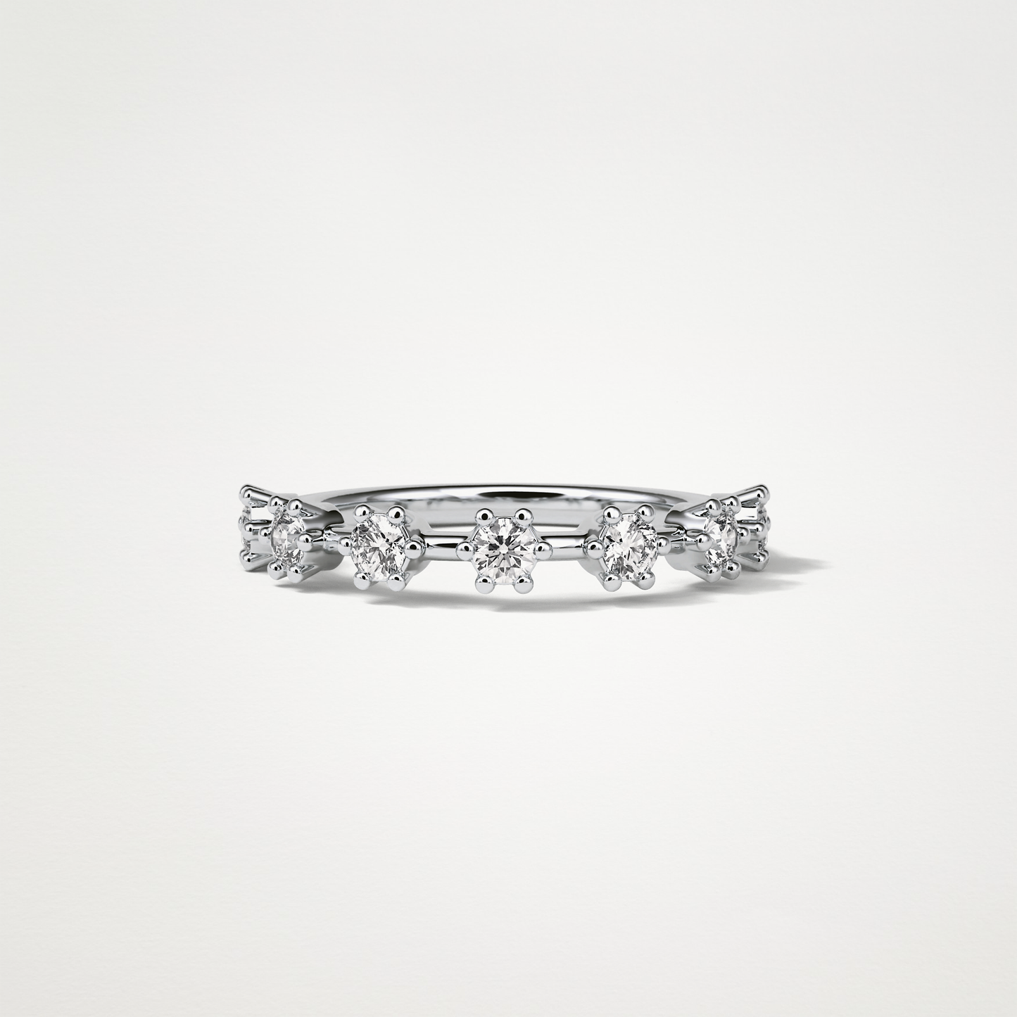 0.49 TCW Round Dainty Wedding Band – Solid Gold Elegant and Timeless Design