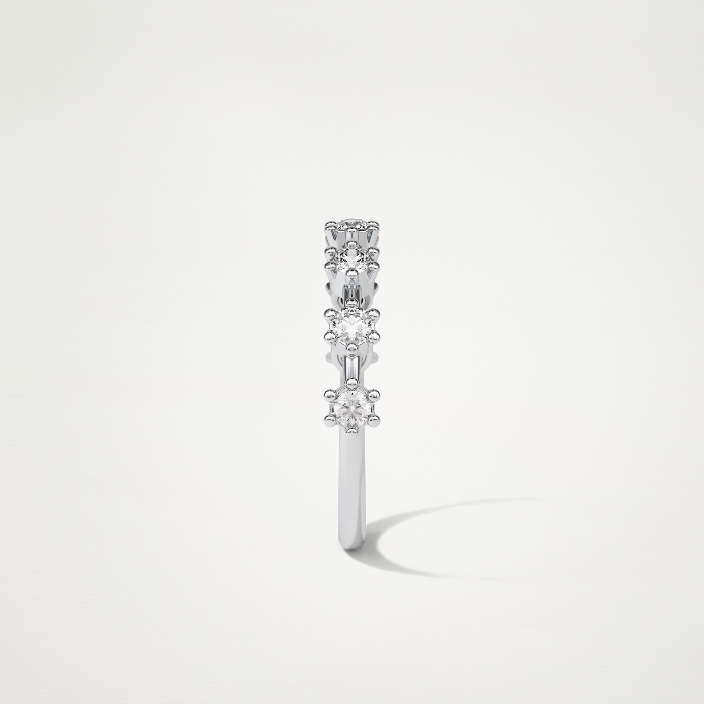 0.49 TCW Round Dainty Wedding Band – Solid Gold Elegant and Timeless Design