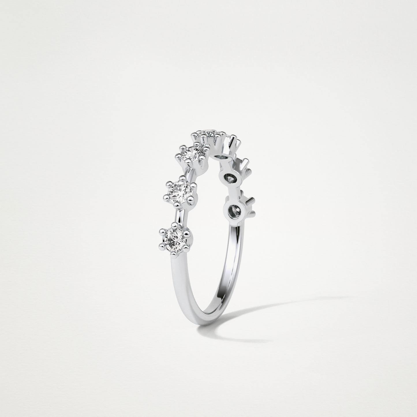 0.49 TCW Round Dainty Wedding Band – Solid Gold Elegant and Timeless Design
