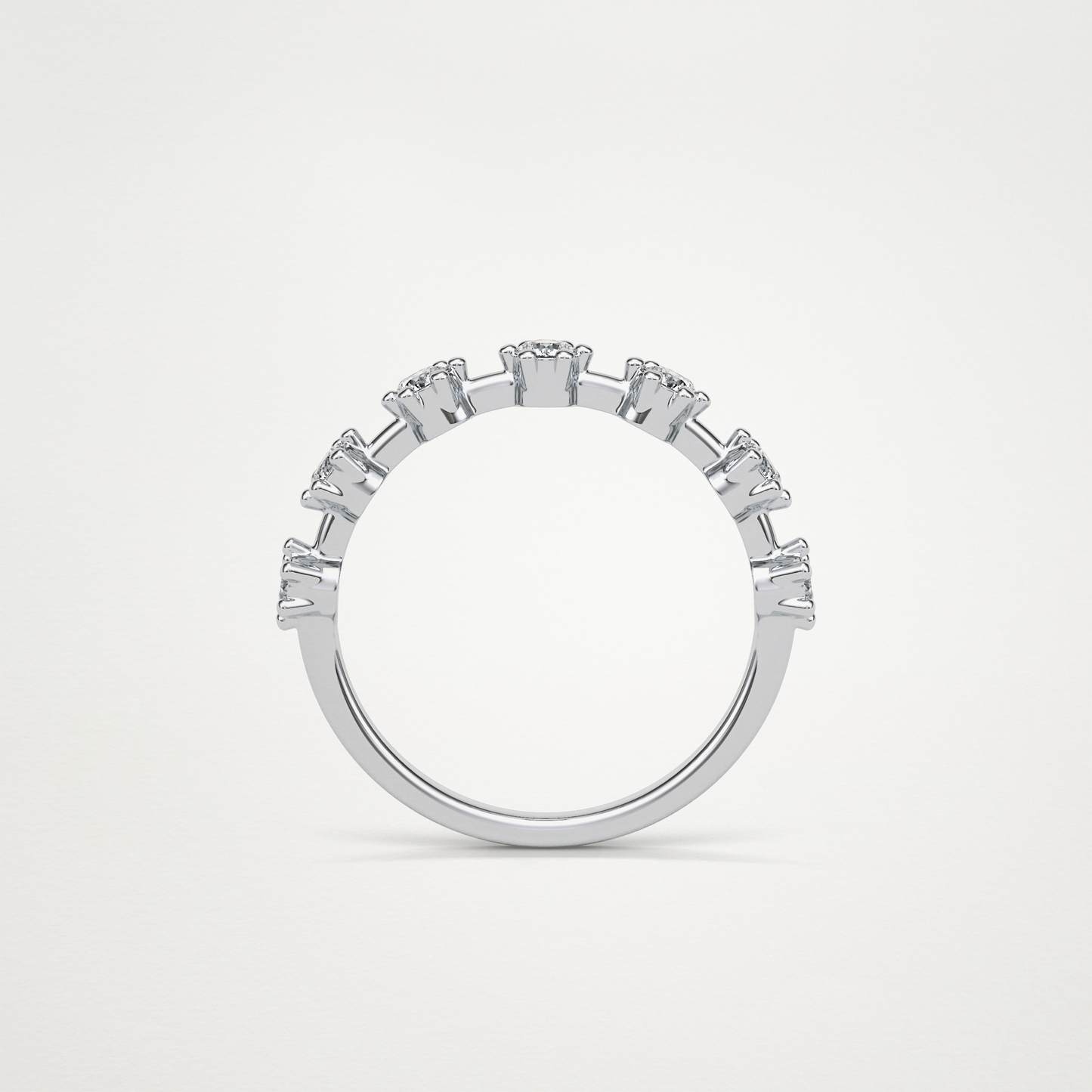 0.49 TCW Round Dainty Wedding Band – Solid Gold Elegant and Timeless Design