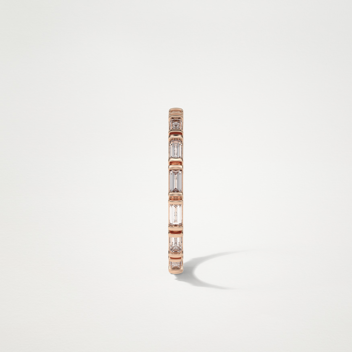 0.66 Baguette Full Eternity Wedding Band – Solid Gold Elegant and Timeless Design