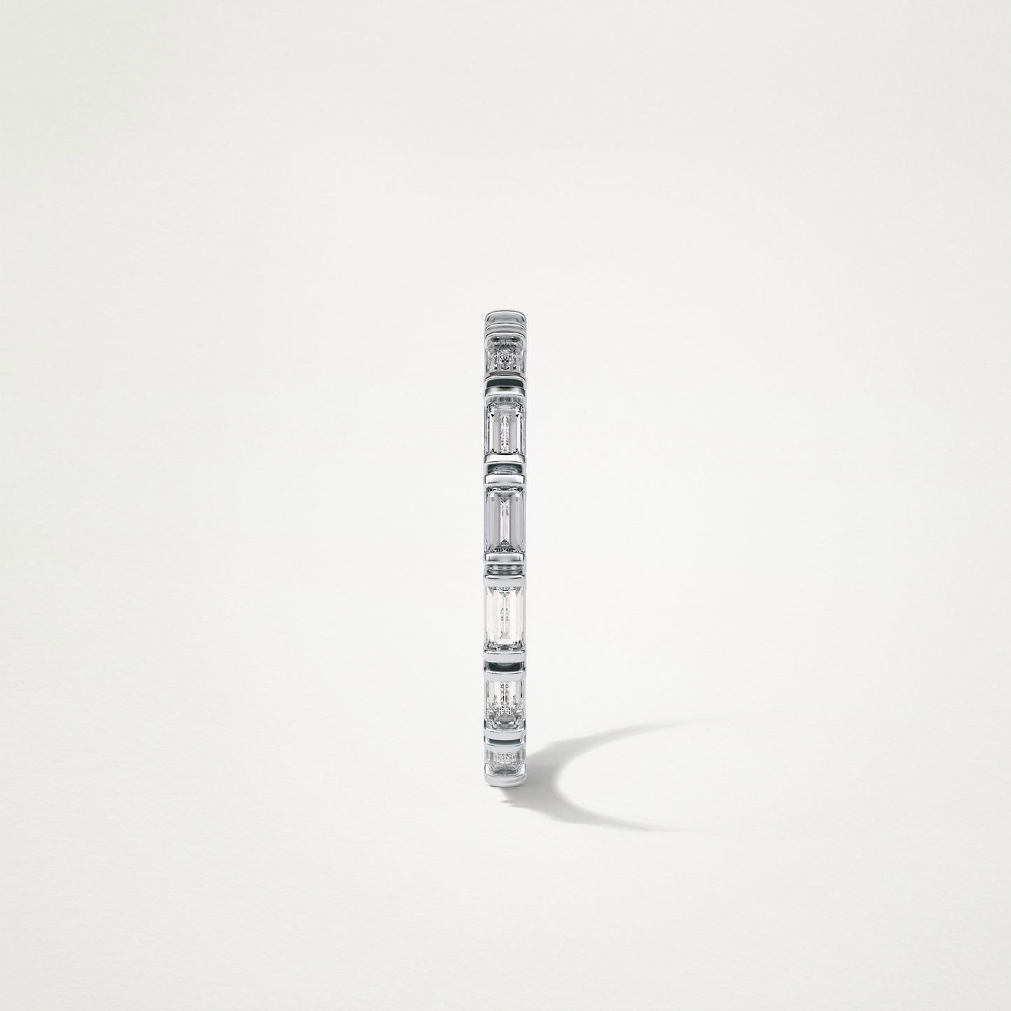 0.66 Baguette Full Eternity Wedding Band – Solid Gold Elegant and Timeless Design