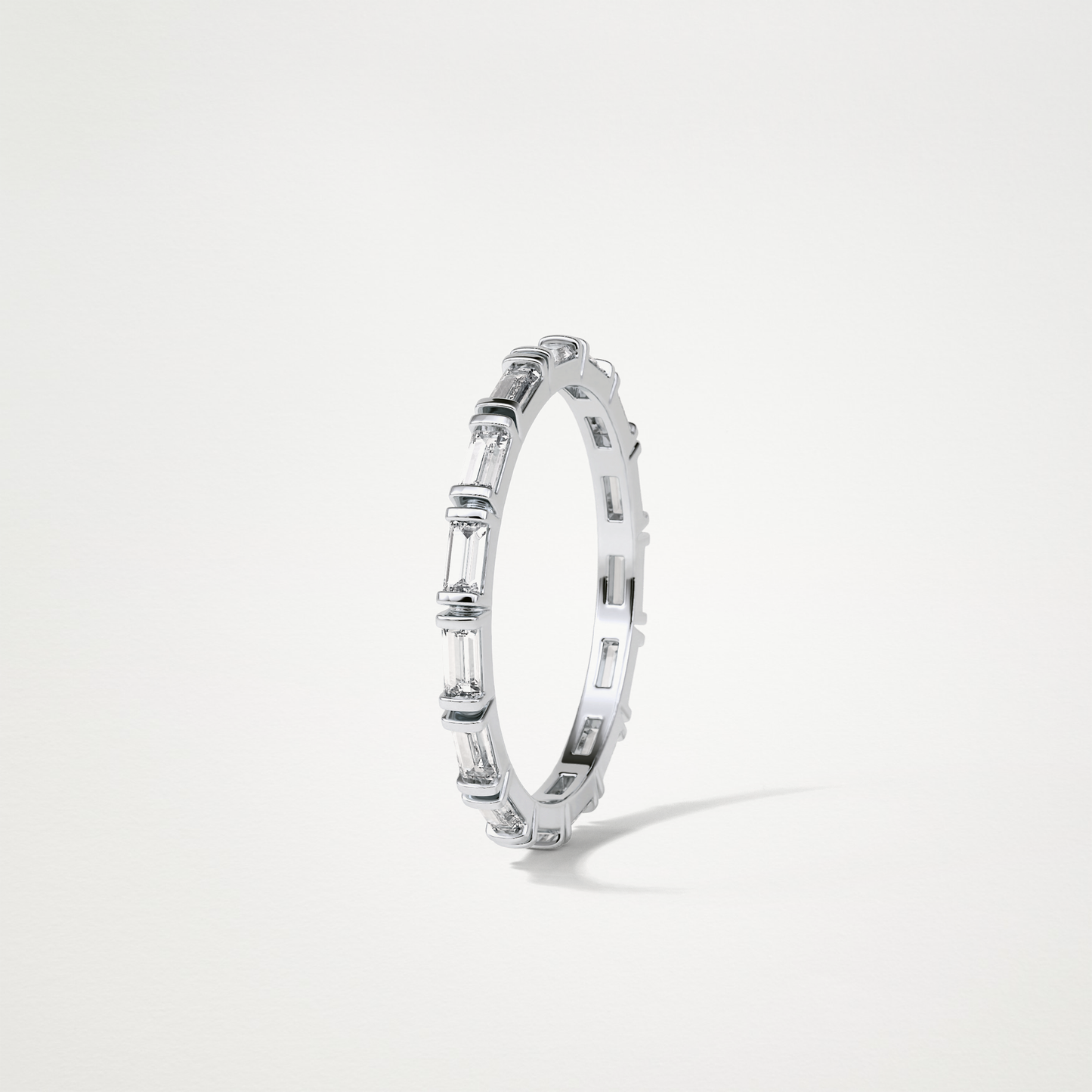 0.66 Baguette Full Eternity Wedding Band – Solid Gold Elegant and Timeless Design