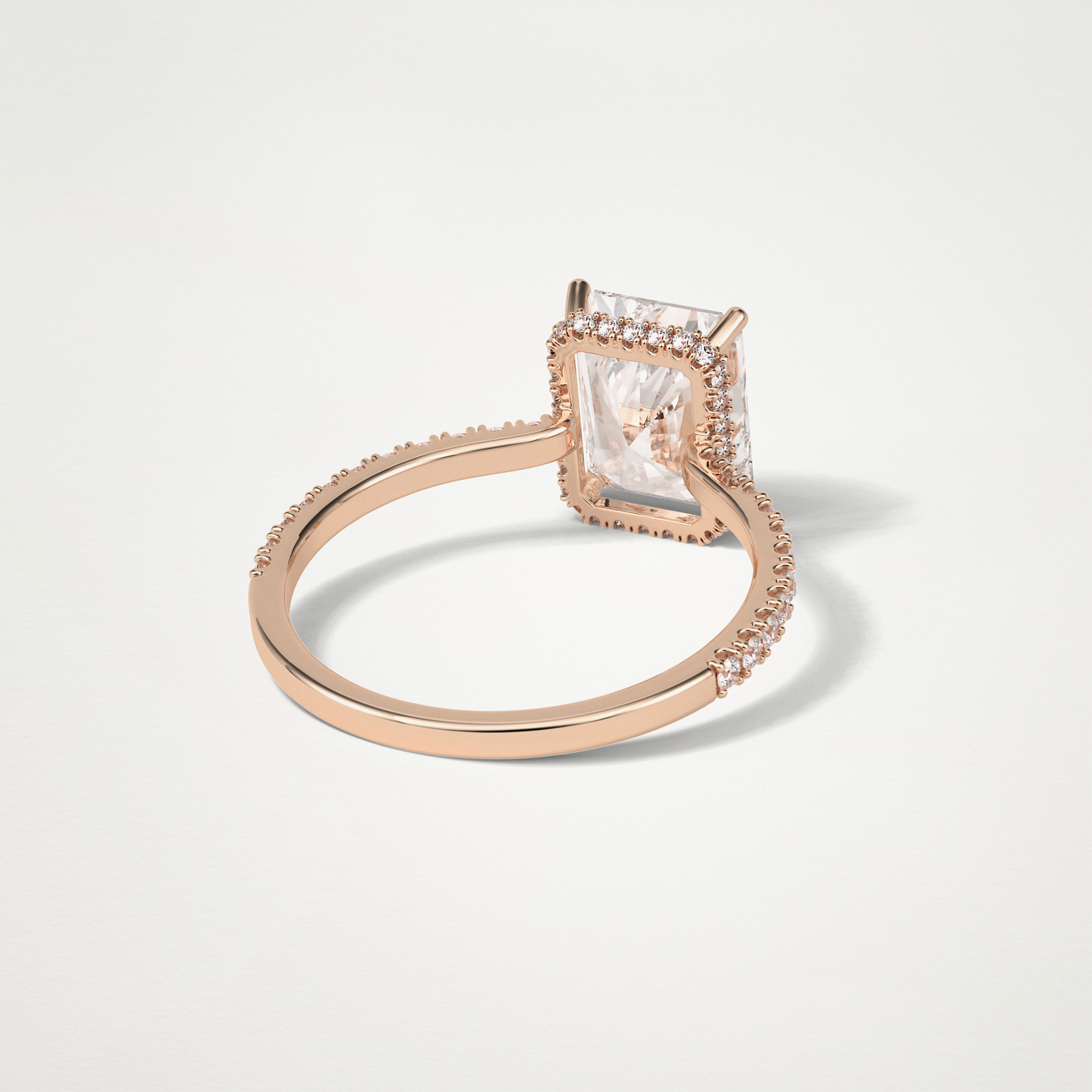 Radaint Hidden Halo & Pave Engagement Ring – 2.43 CT Lab-Created Brilliance in 10K/14K/18K Gold