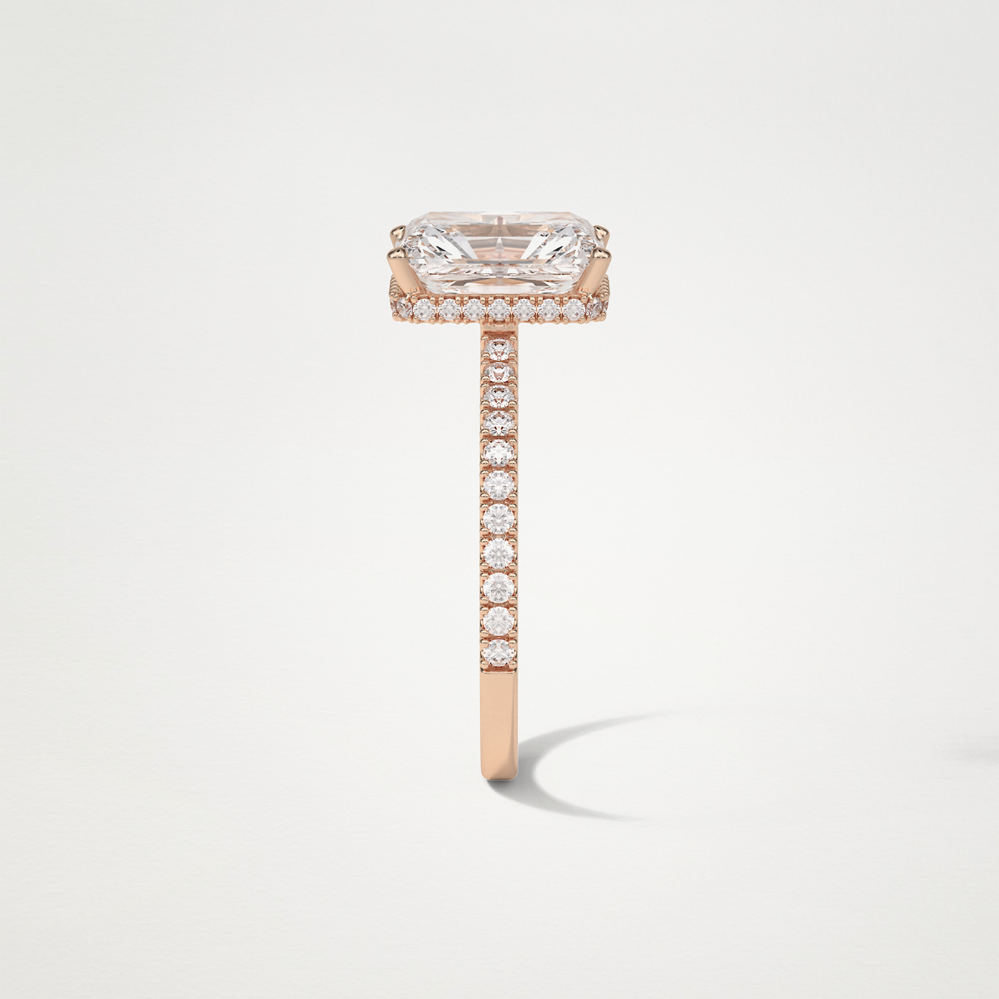 Radaint Hidden Halo & Pave Engagement Ring – 2.43 CT Lab-Created Brilliance in 10K/14K/18K Gold