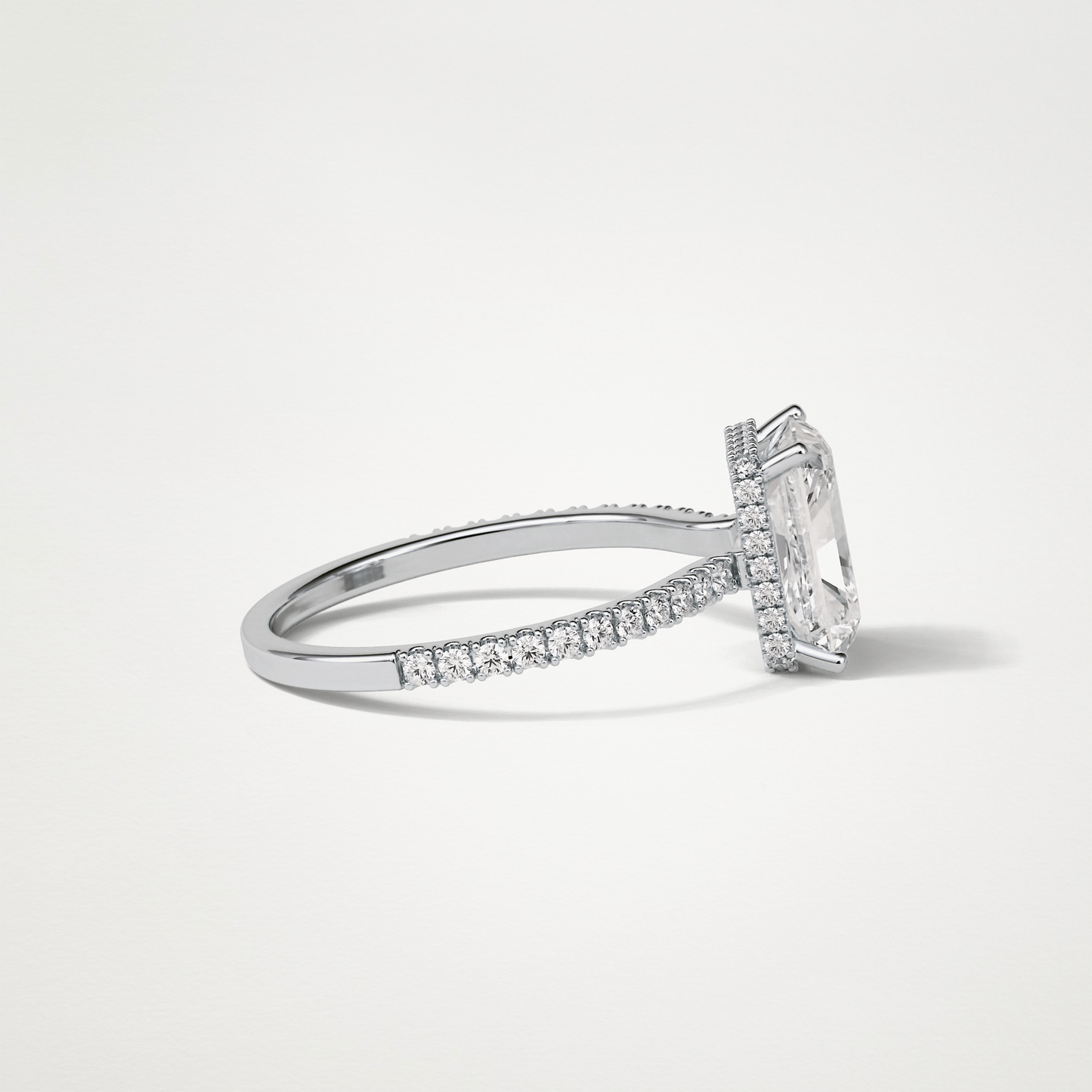 Radaint Hidden Halo & Pave Engagement Ring – 2.43 CT Lab-Created Brilliance in 10K/14K/18K Gold
