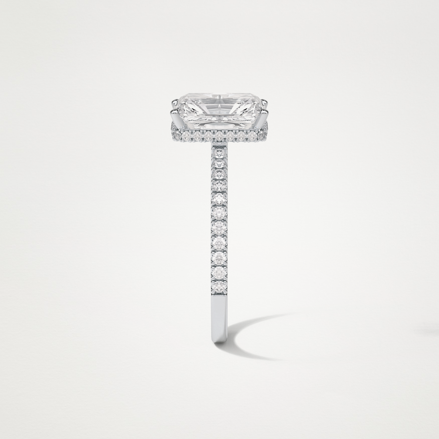 Radaint Hidden Halo & Pave Engagement Ring – 2.43 CT Lab-Created Brilliance in 10K/14K/18K Gold