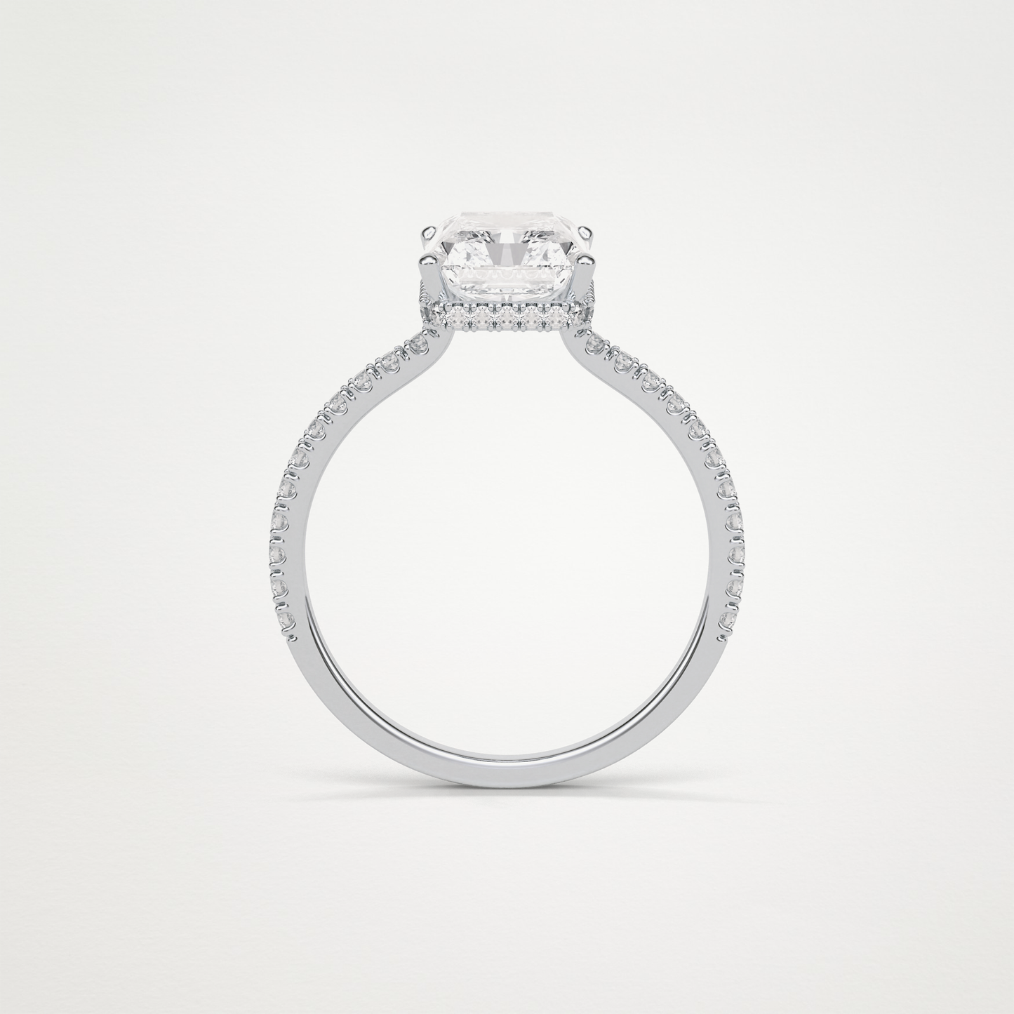 Radaint Hidden Halo & Pave Engagement Ring – 2.43 CT Lab-Created Brilliance in 10K/14K/18K Gold