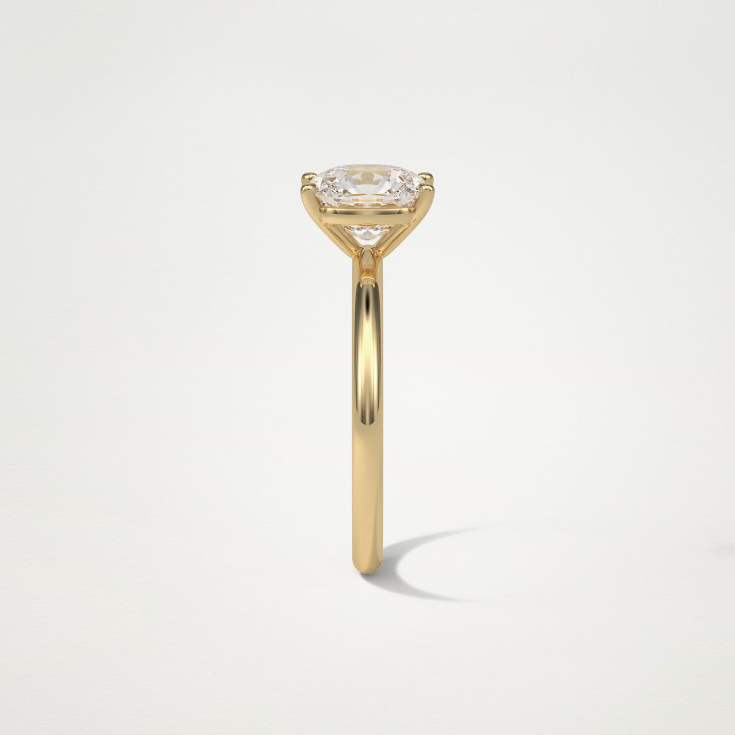 Elongated Cushion Solitaire Engagement Ring – 2.35 CT Lab-Created Brilliance in 10K/14K/18K Gold