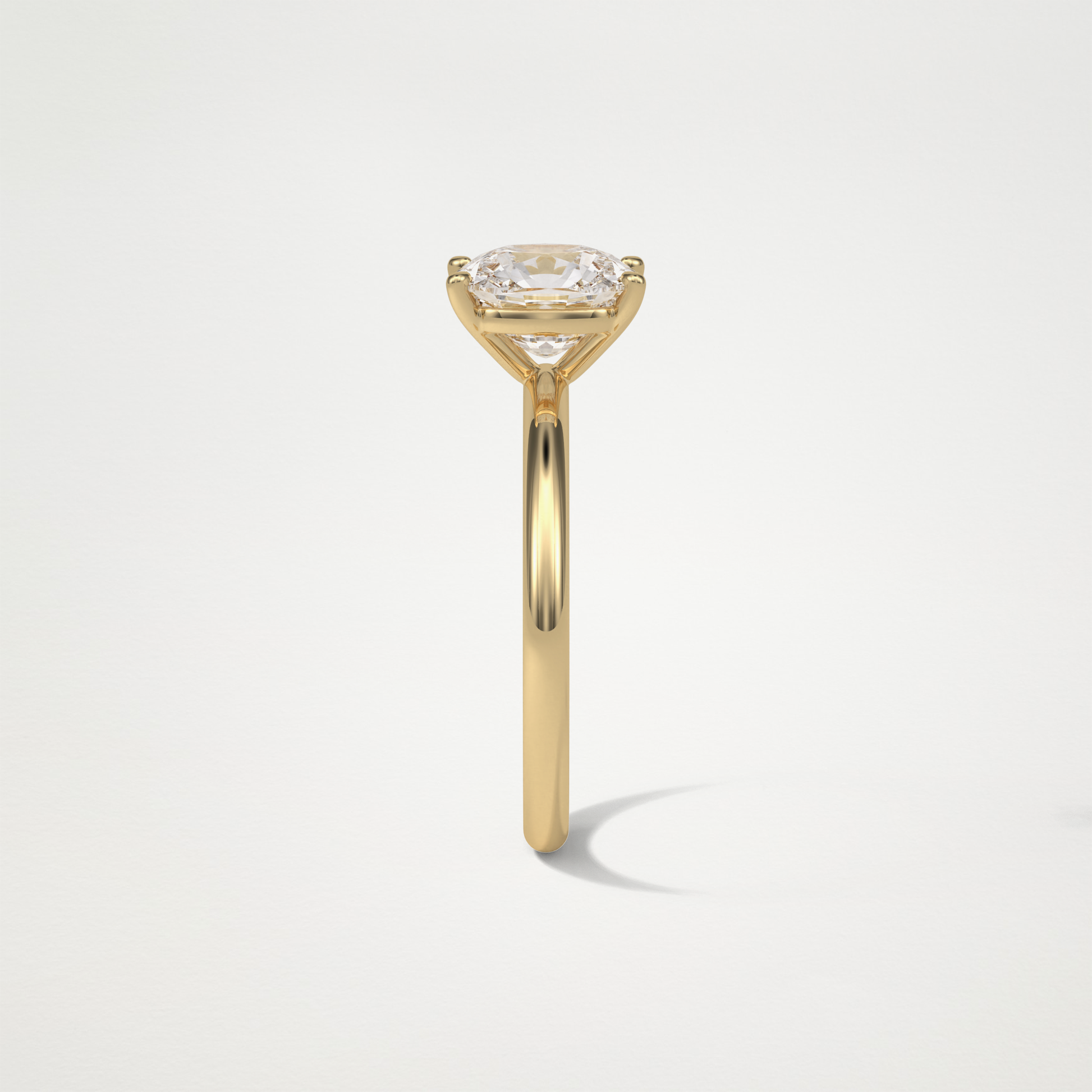 Elongated Cushion Solitaire Engagement Ring – 2.35 CT Lab-Created Brilliance in 10K/14K/18K Gold