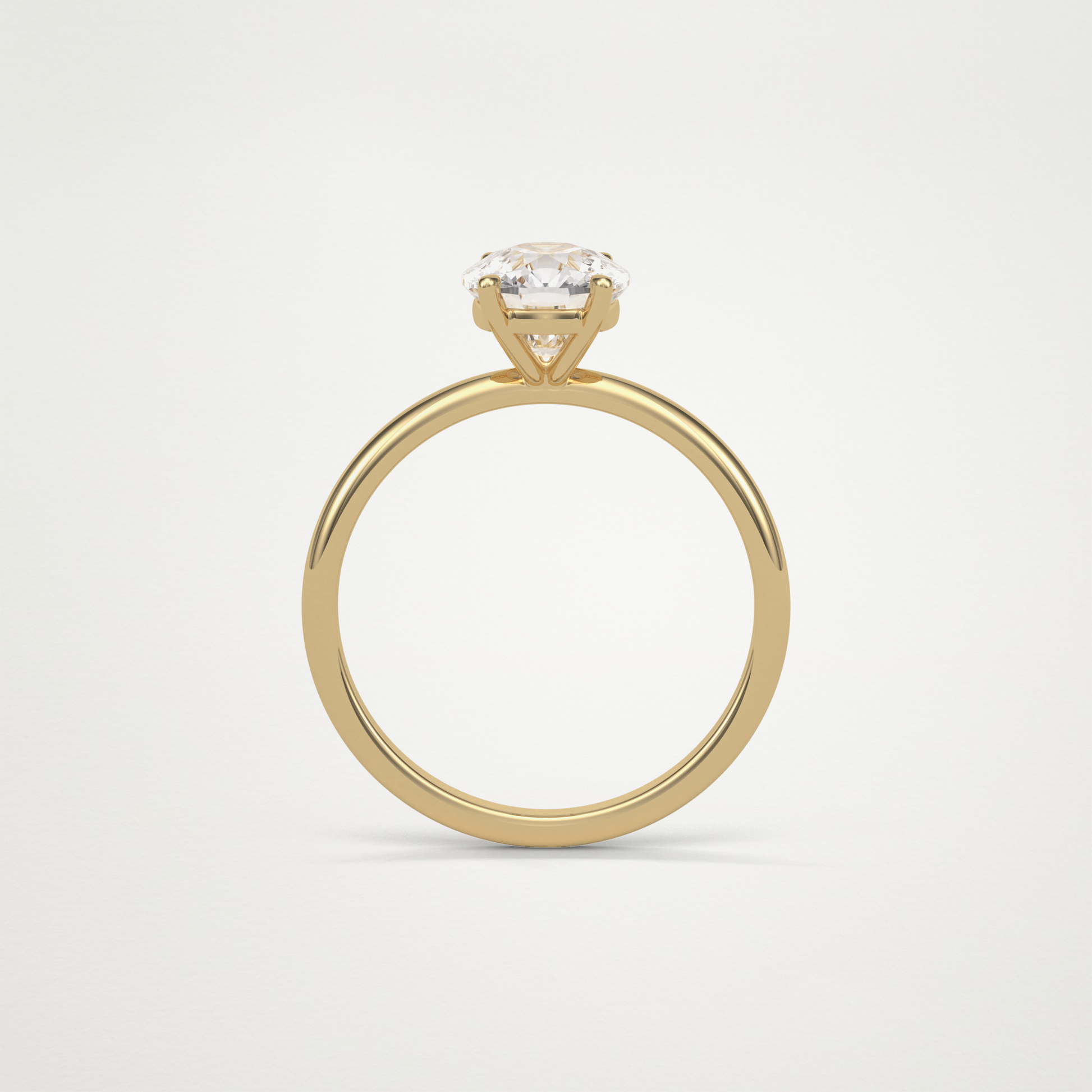 Elongated Cushion Solitaire Engagement Ring – 2.35 CT Lab-Created Brilliance in 10K/14K/18K Gold