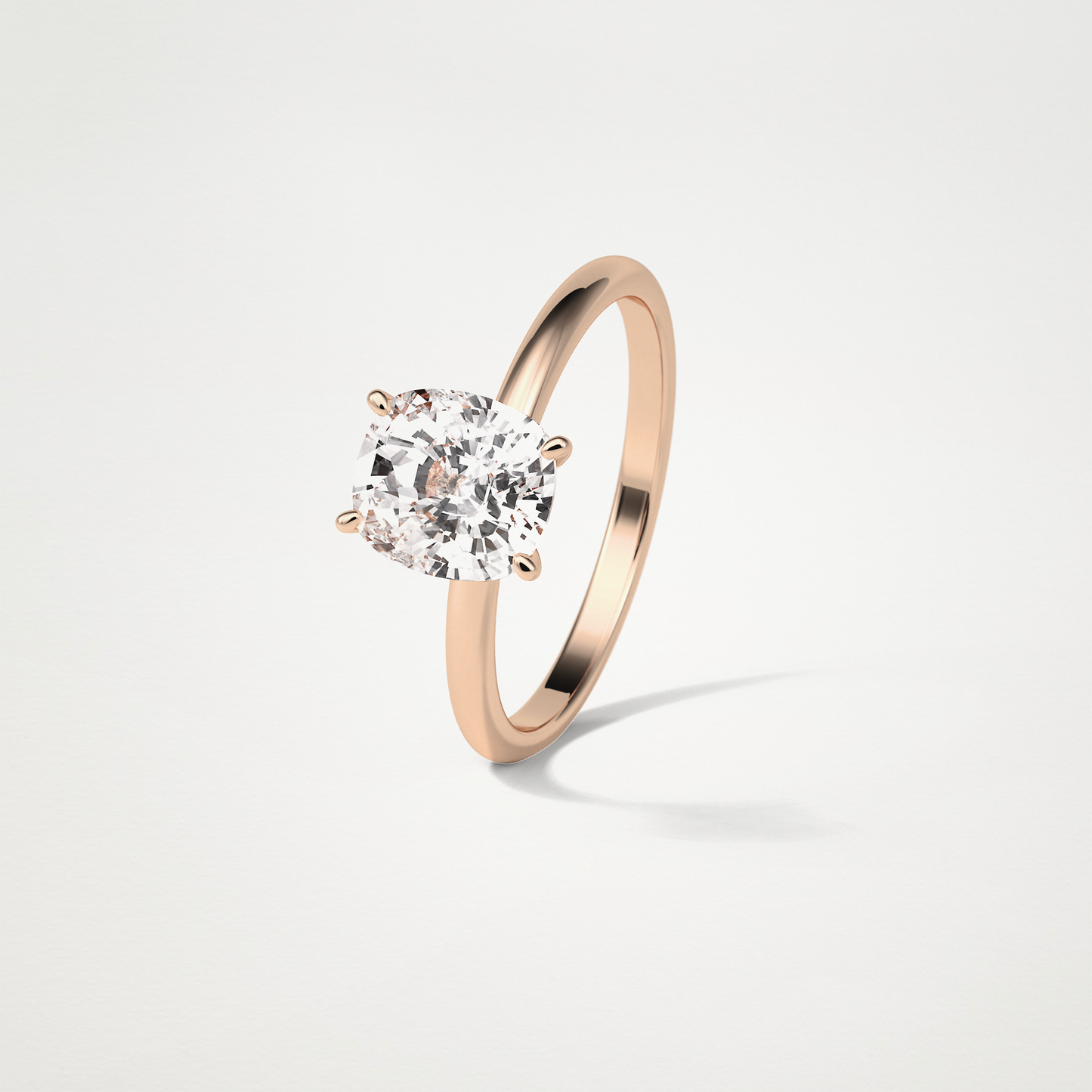 Elongated Cushion Solitaire Engagement Ring – 2.35 CT Lab-Created Brilliance in 10K/14K/18K Gold