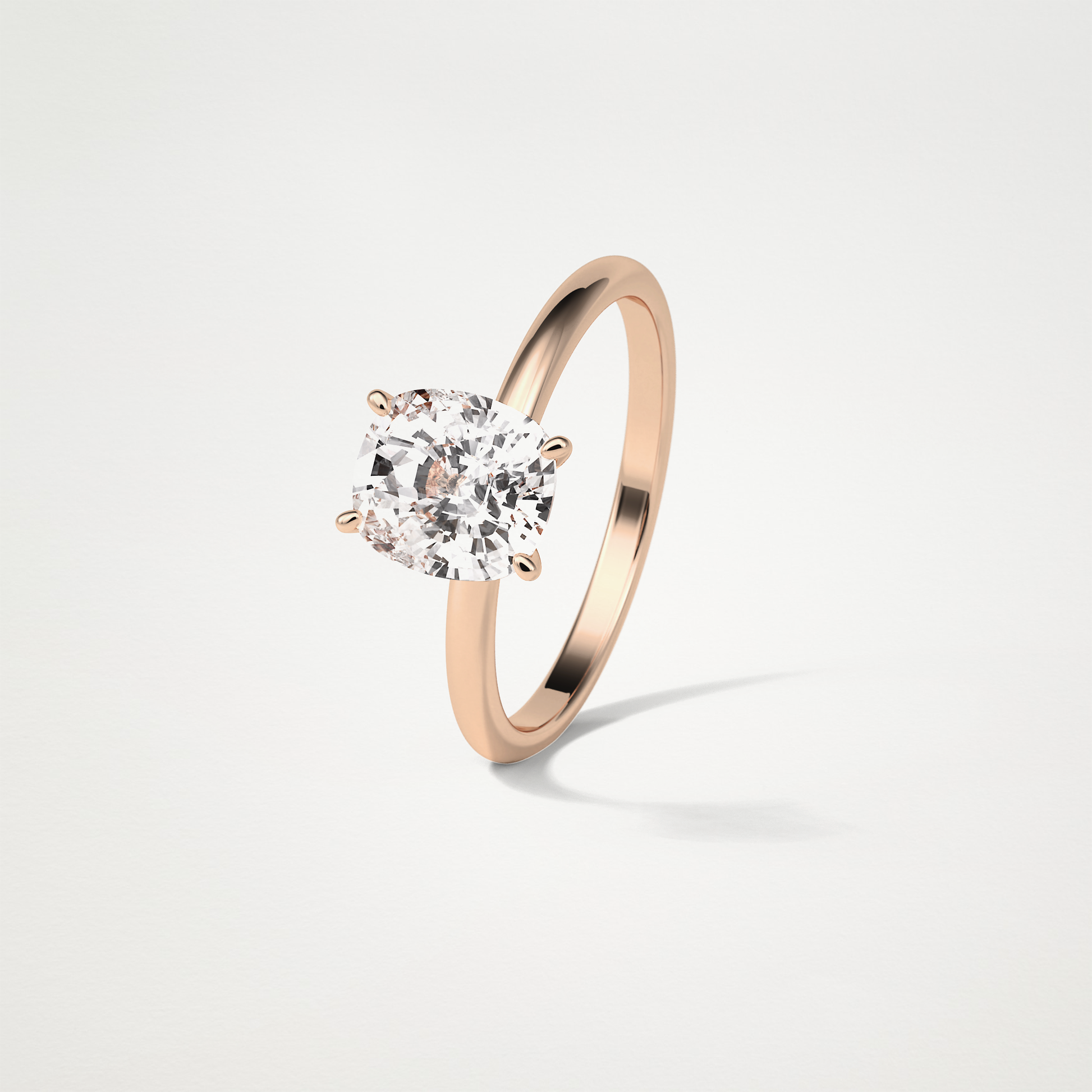 Elongated Cushion Solitaire Engagement Ring – 2.35 CT Lab-Created Brilliance in 10K/14K/18K Gold