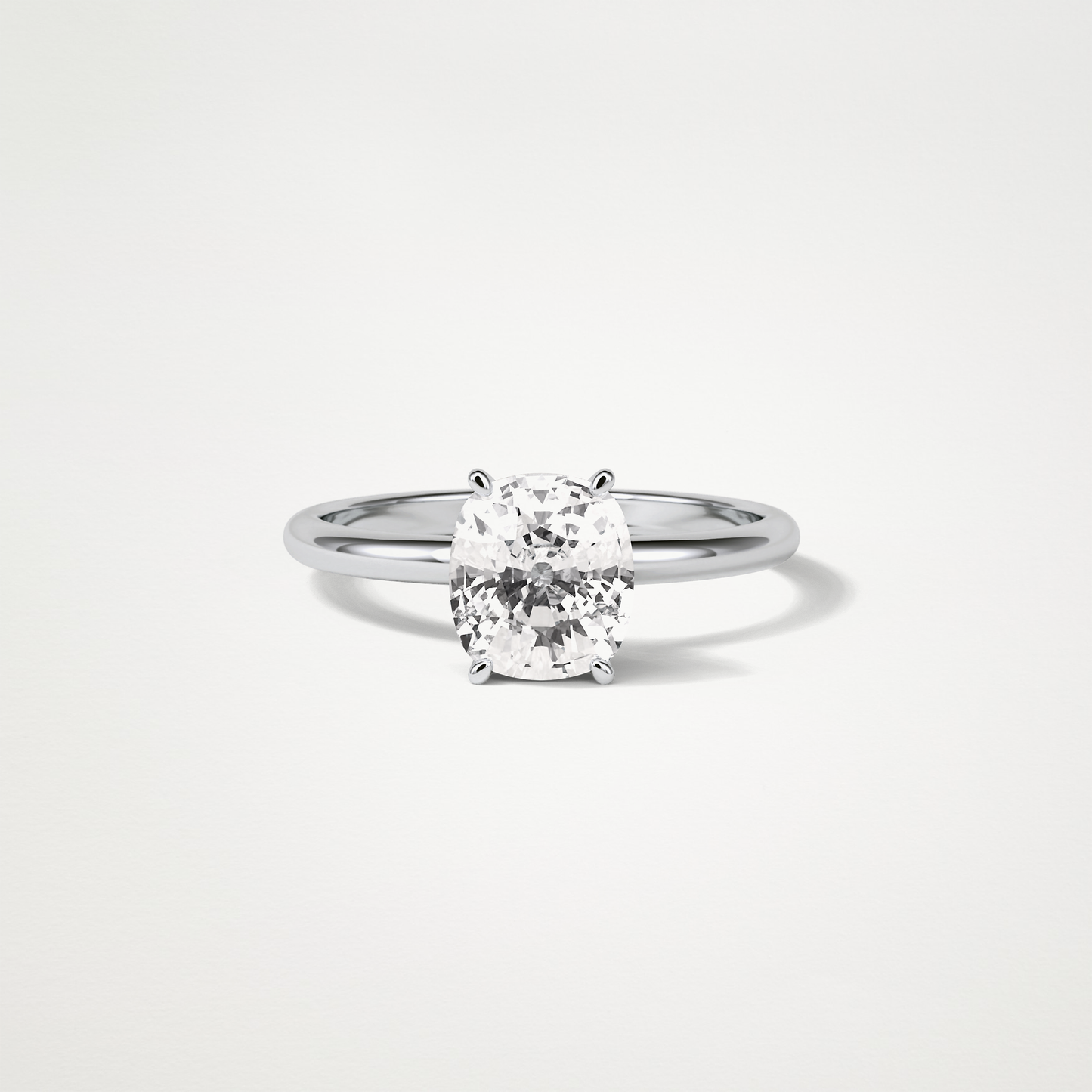 Elongated Cushion Solitaire Engagement Ring – 2.35 CT Lab-Created Brilliance in 10K/14K/18K Gold