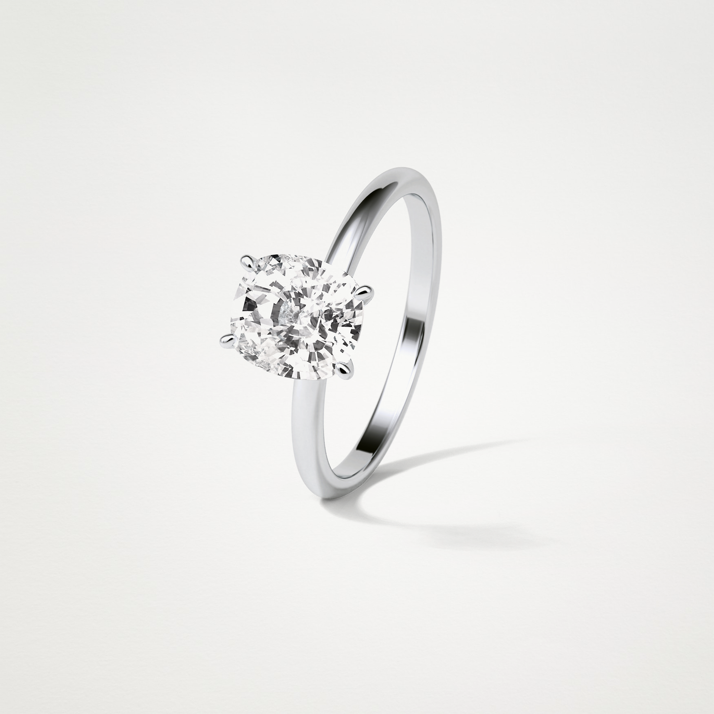 Elongated Cushion Solitaire Engagement Ring – 2.35 CT Lab-Created Brilliance in 10K/14K/18K Gold