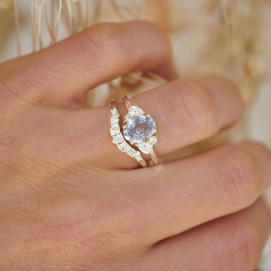 0.25 TCW Round Shaped Half Eternity Lab Grown Diamond Wedding Band